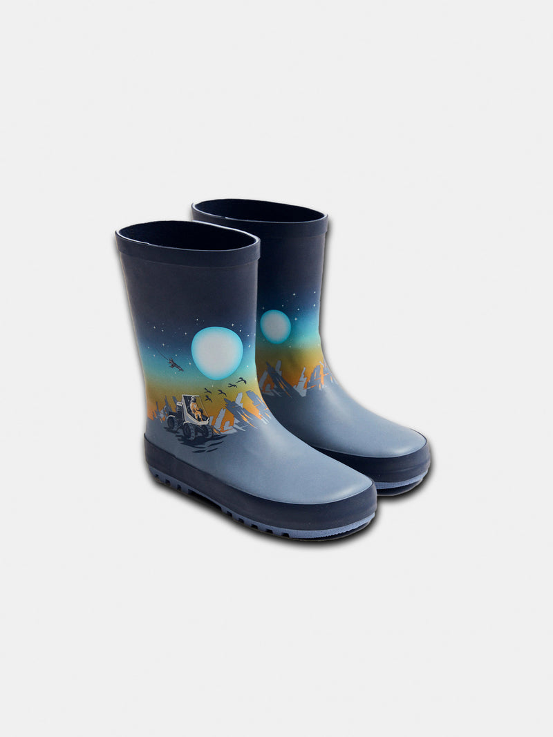 Botas de lluvia azul marino