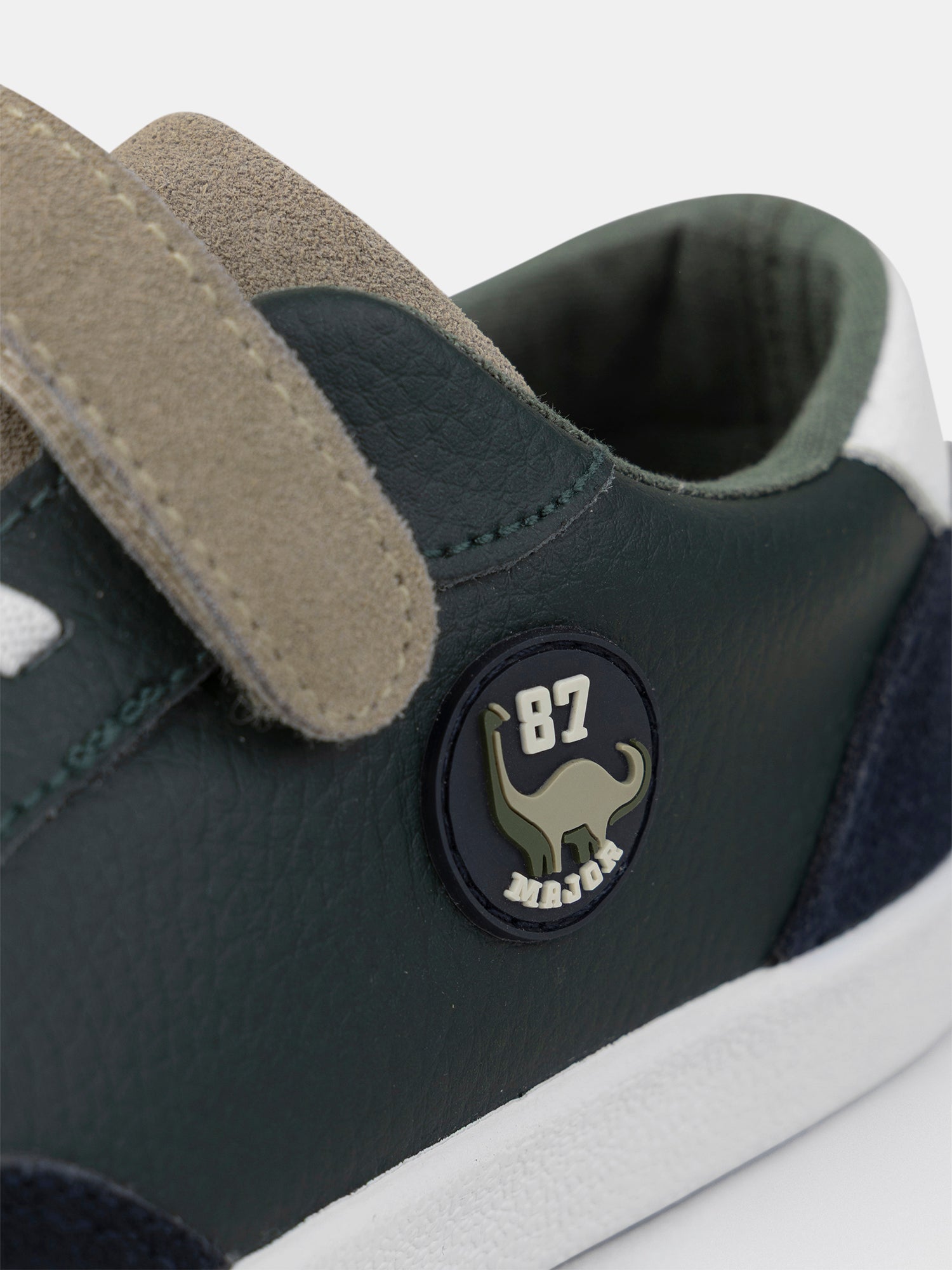 Basket tricolore à scratch Garçon