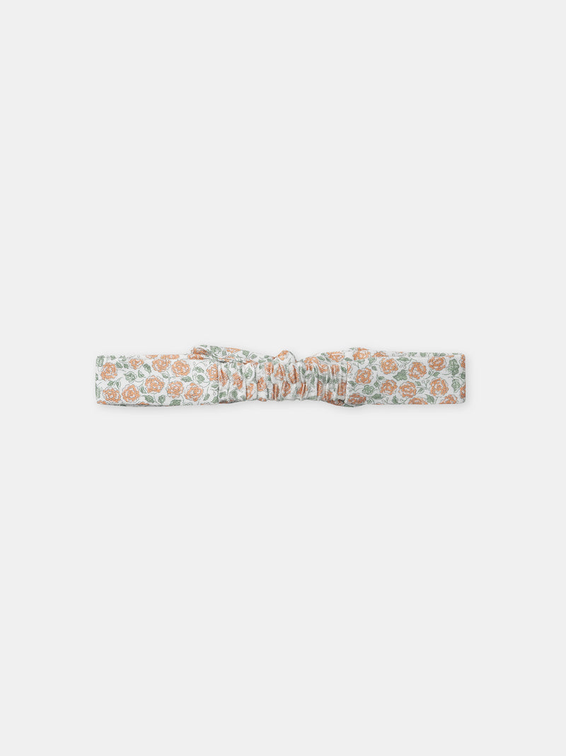 Conjunto de combinación con estampado floral + body + diadema para niña recién nacida