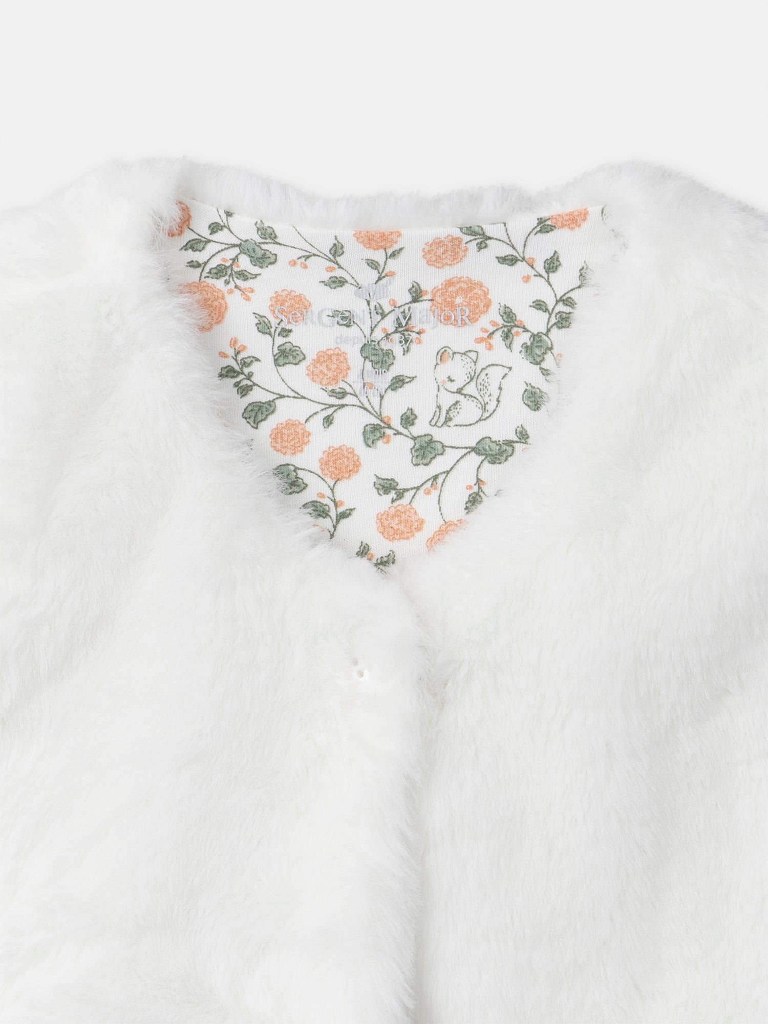 Conjunto de vestido con estampado floral + chaleco + medias para recién nacidas