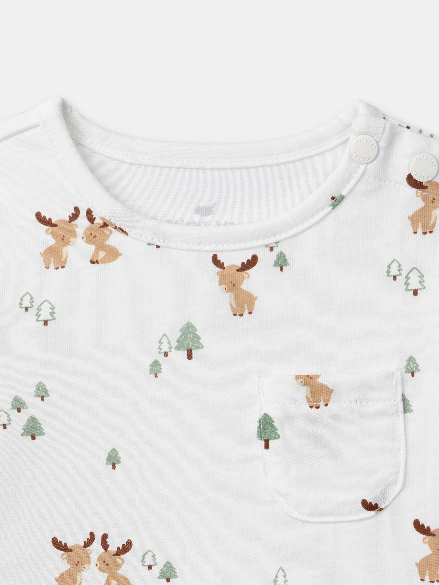 Conjunto de camiseta impresa + chaleco + pantalones para niño recién nacido