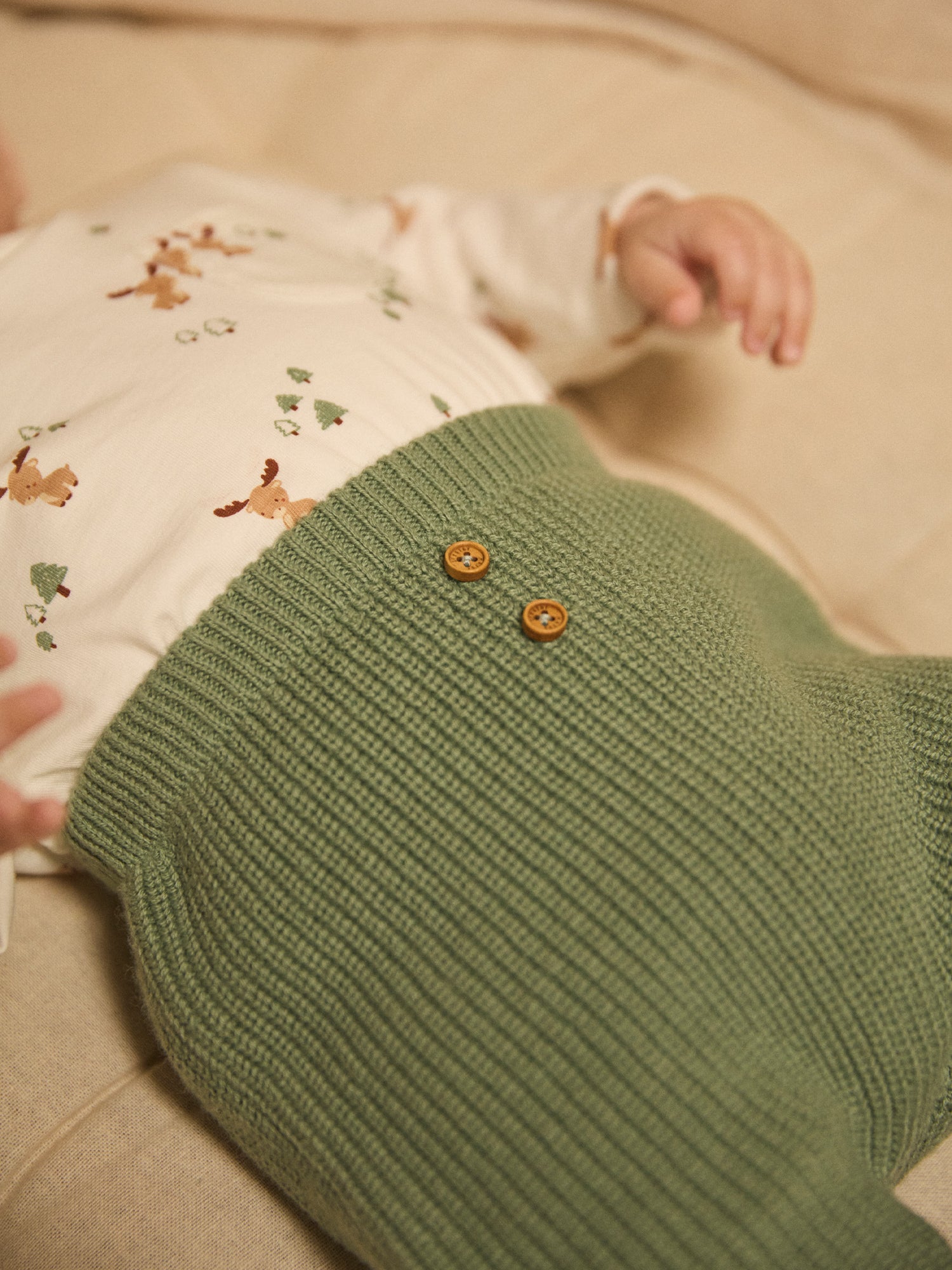 Conjunto de camiseta impresa + chaleco + pantalones para niño recién nacido