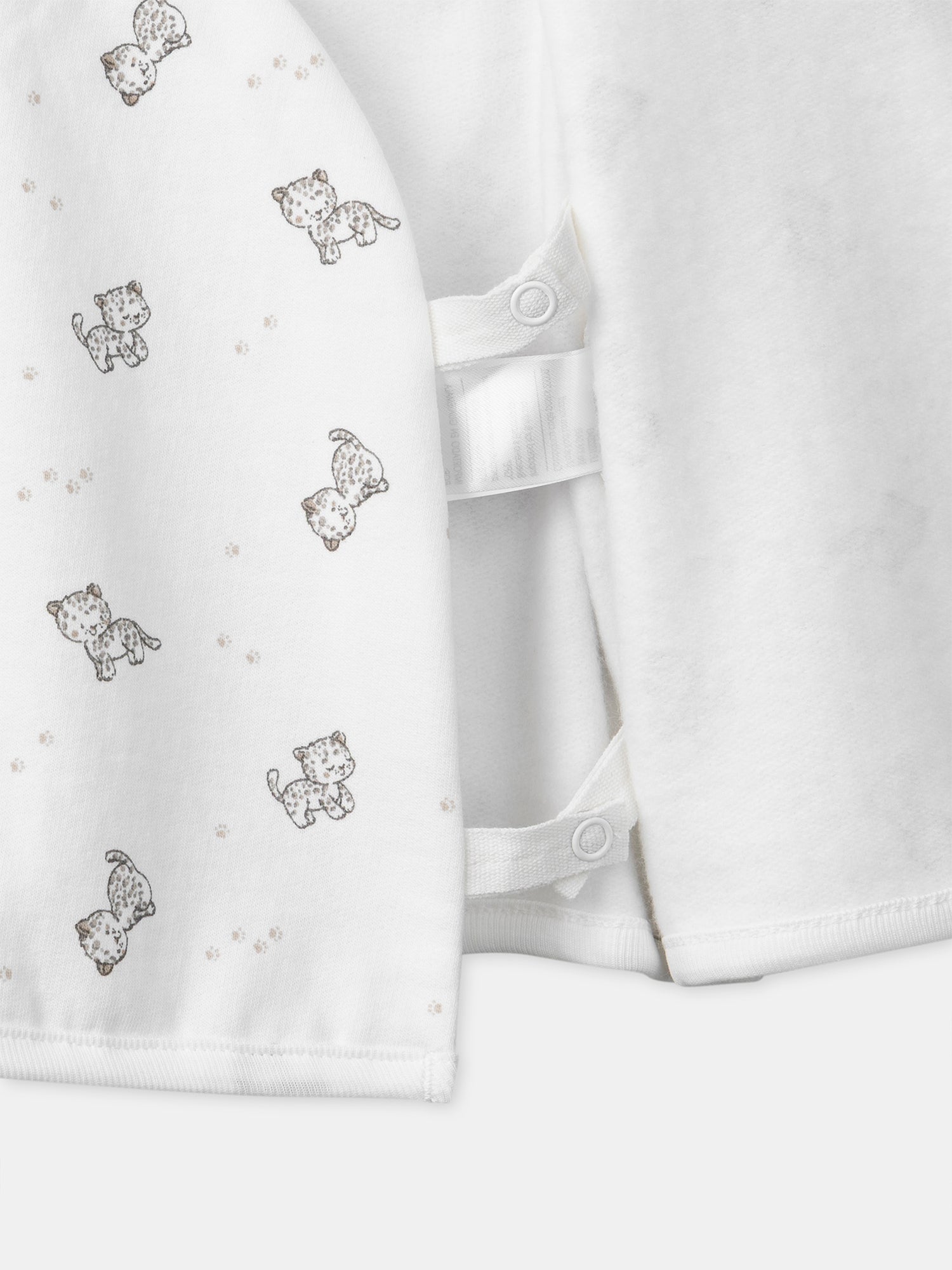 Ensemble brassière imprimé panthère + pantalon + chaussettes Naissance Mixte