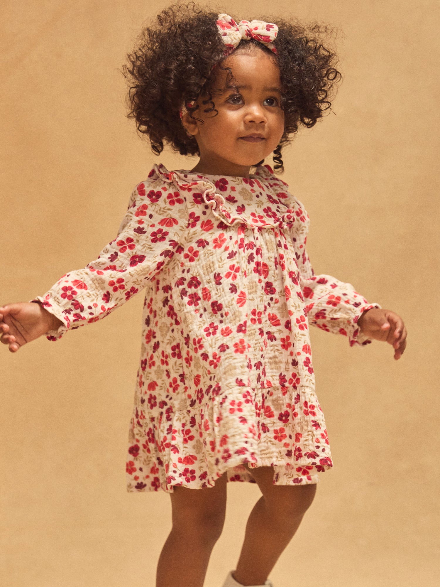 Vestido Imprimido Floral para Bebé Niña