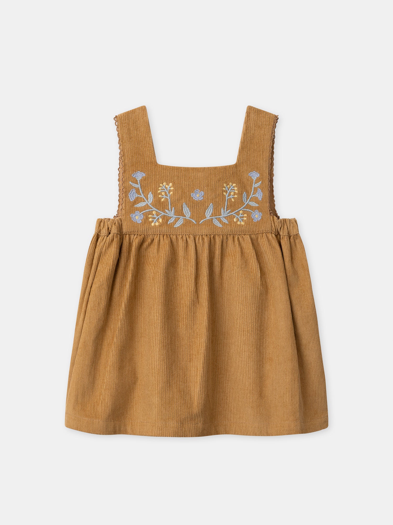 Vestido de Delantal Marrón Niña