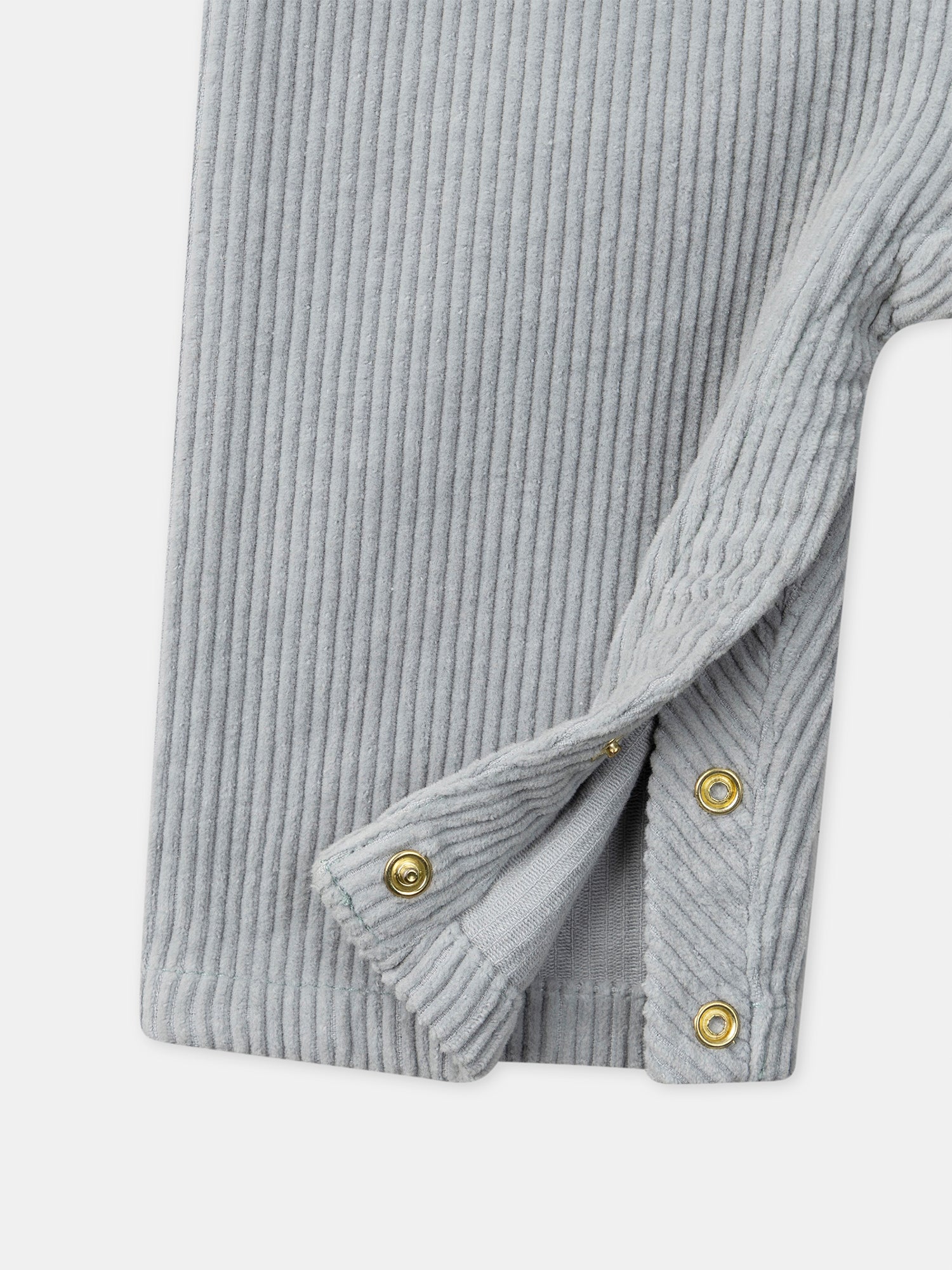 Overol de terciopelo azul gris para Bebé Niña