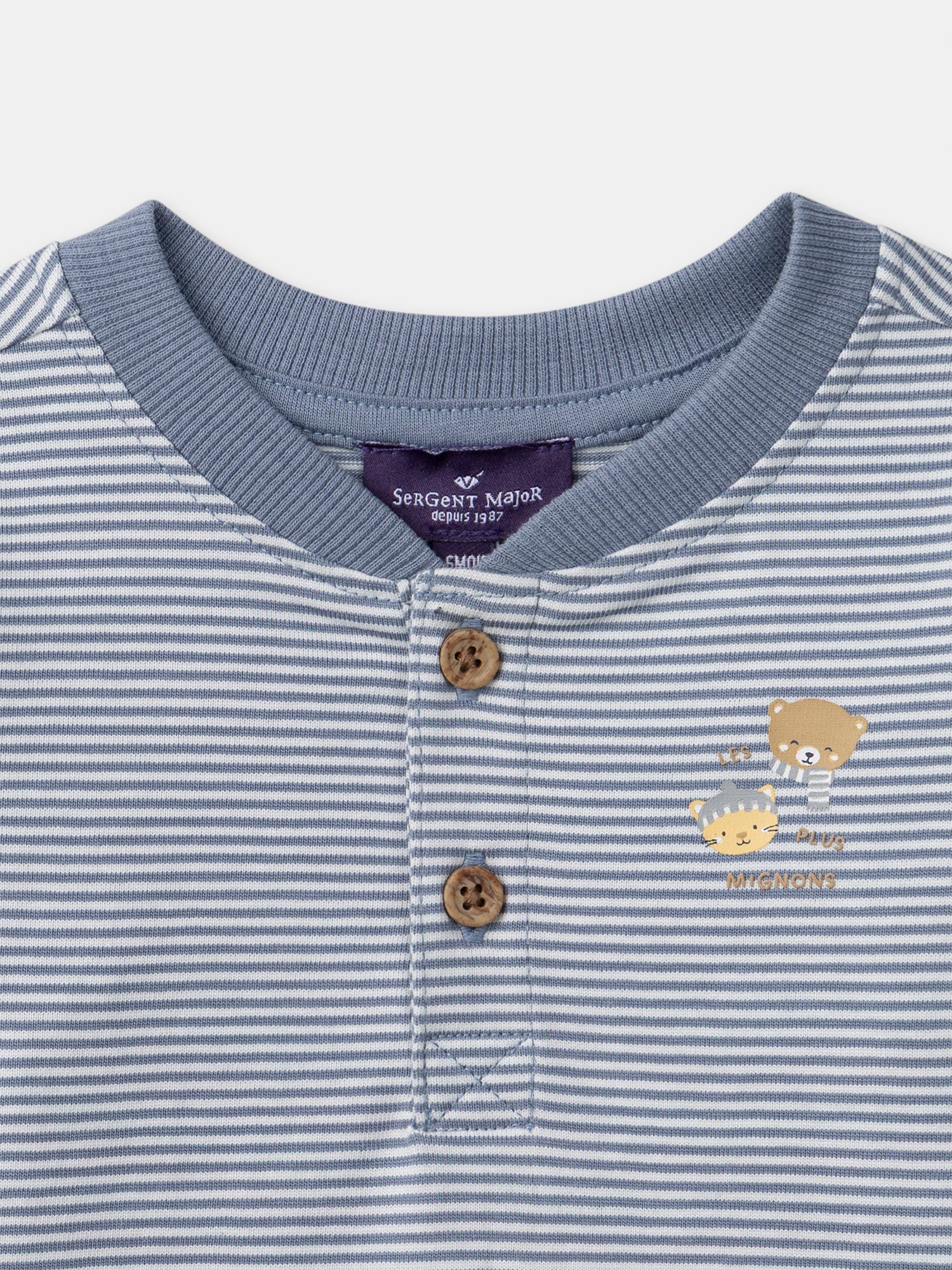 Camiseta de rayas de manga larga para bebé niño