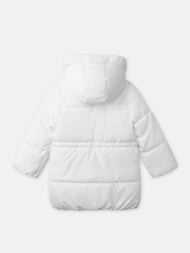 Chaqueta blanca acolchada niña