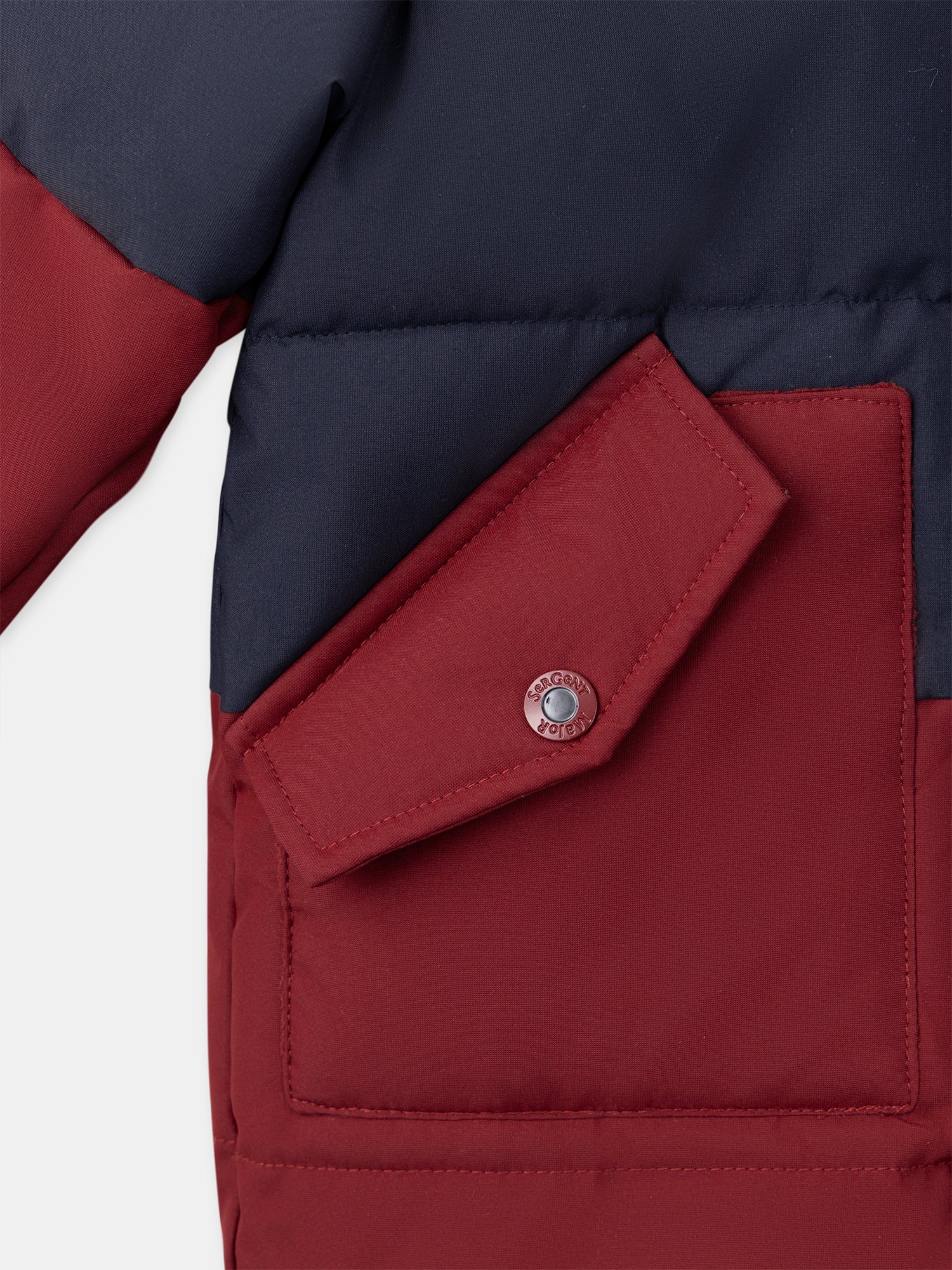 Chaqueta acolchada burdeos para niños