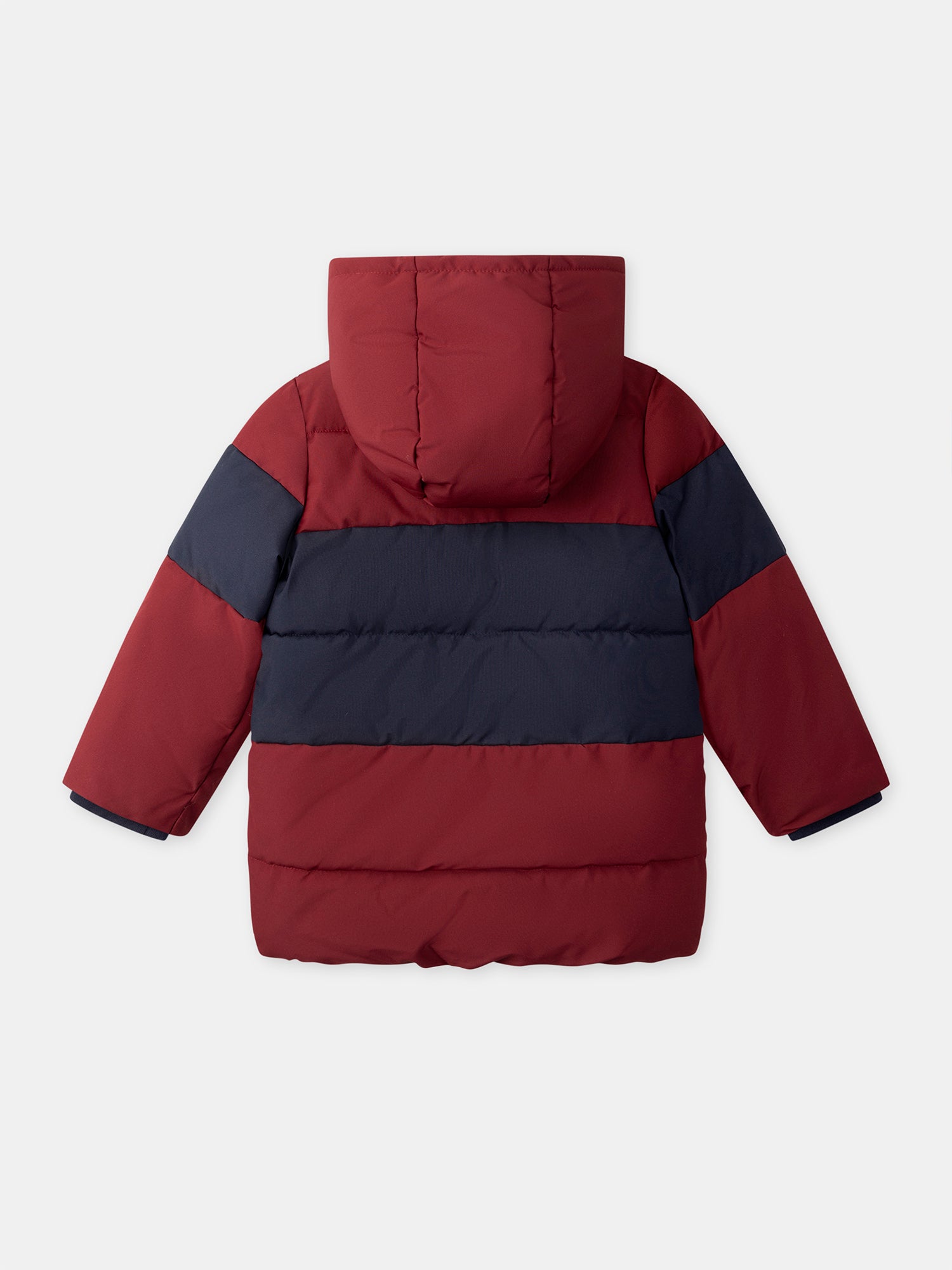 Chaqueta acolchada burdeos para niños