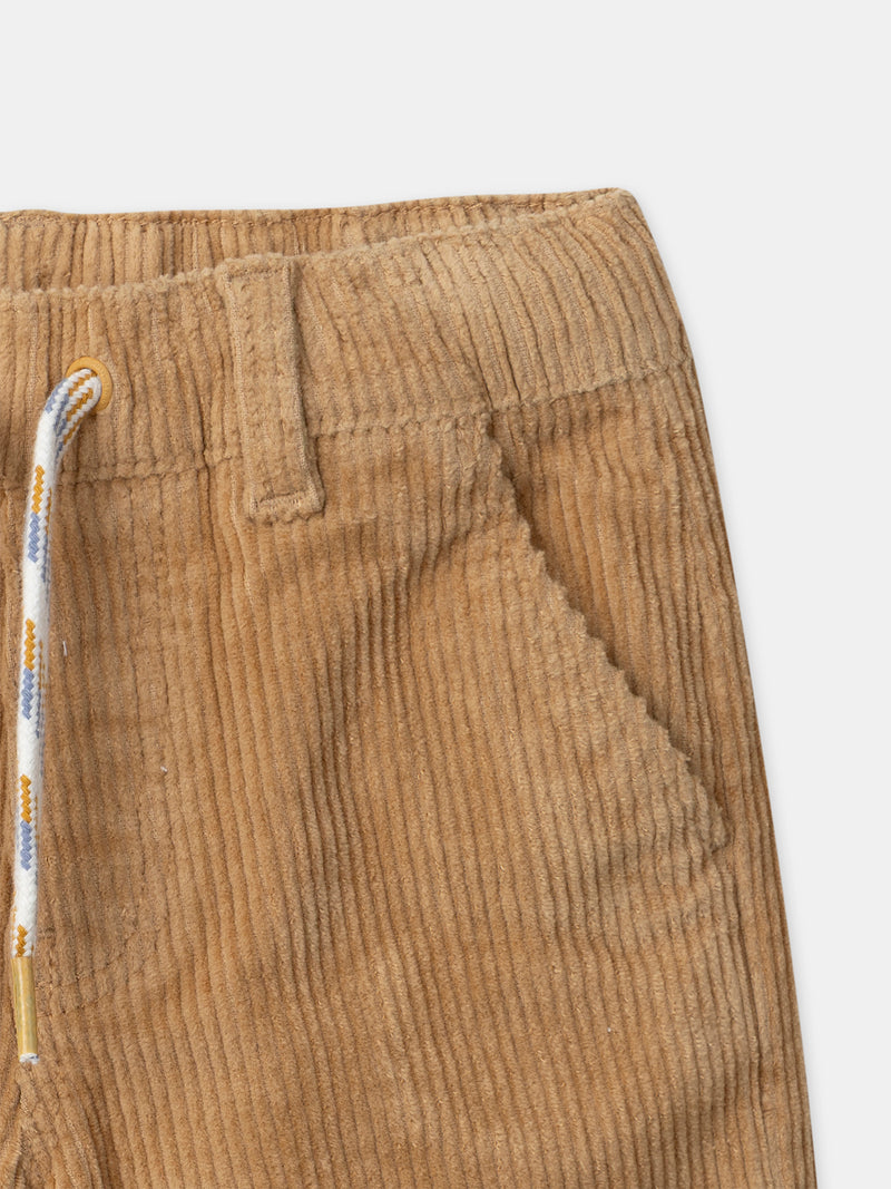 Pantalones de terciopelo marrón para niños