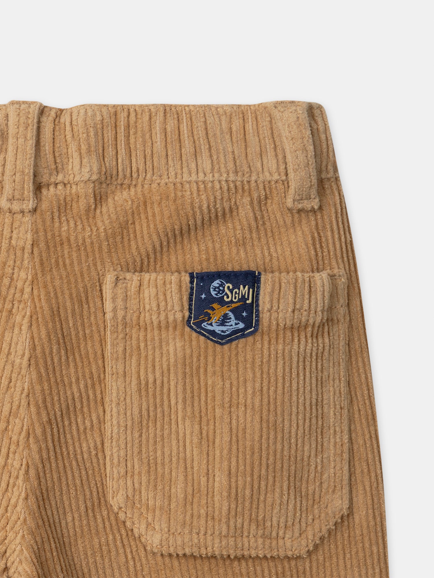 Pantalones de terciopelo marrón para niños