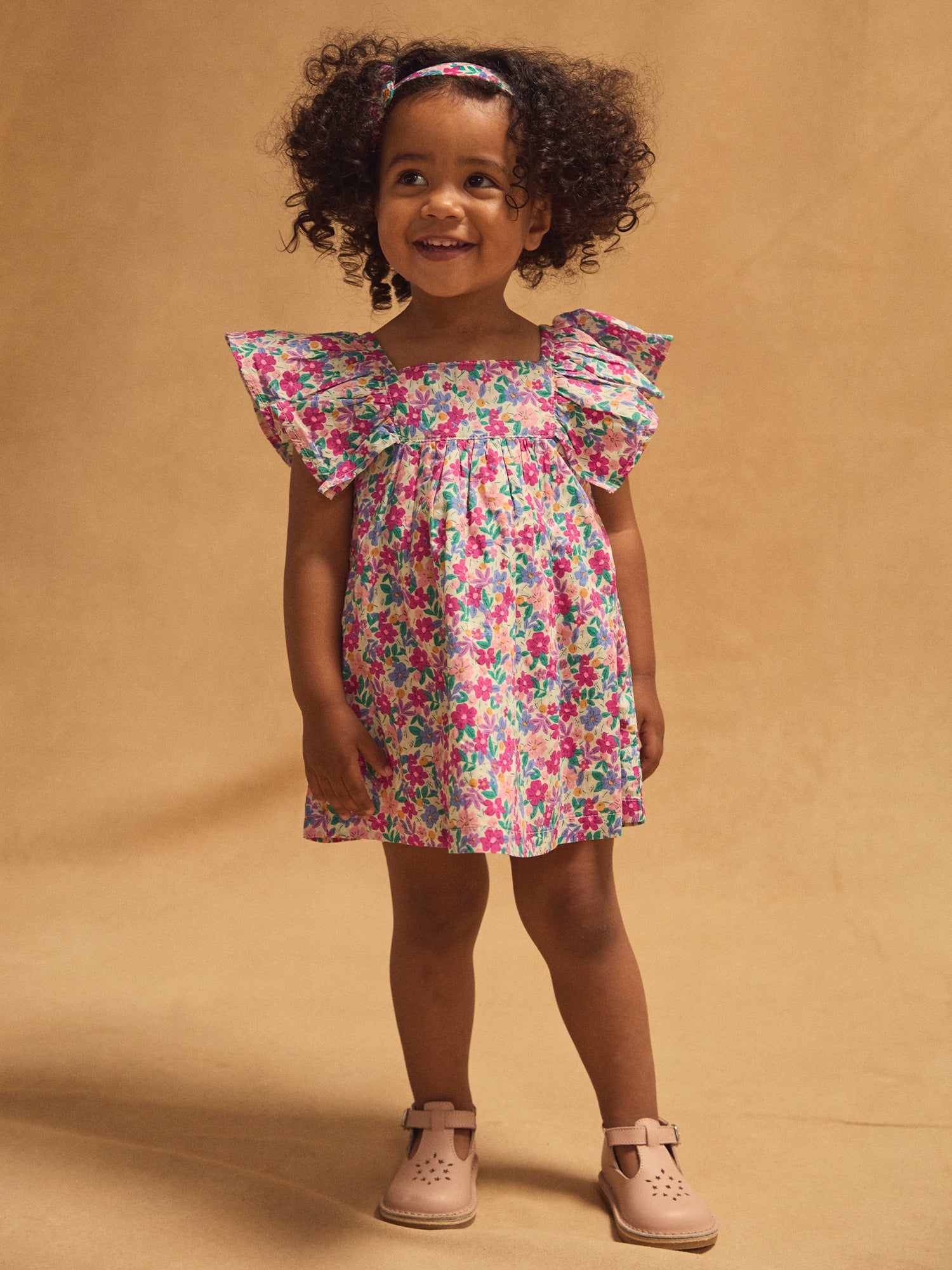 Diadema Impreso de Flores para Bebé Niña