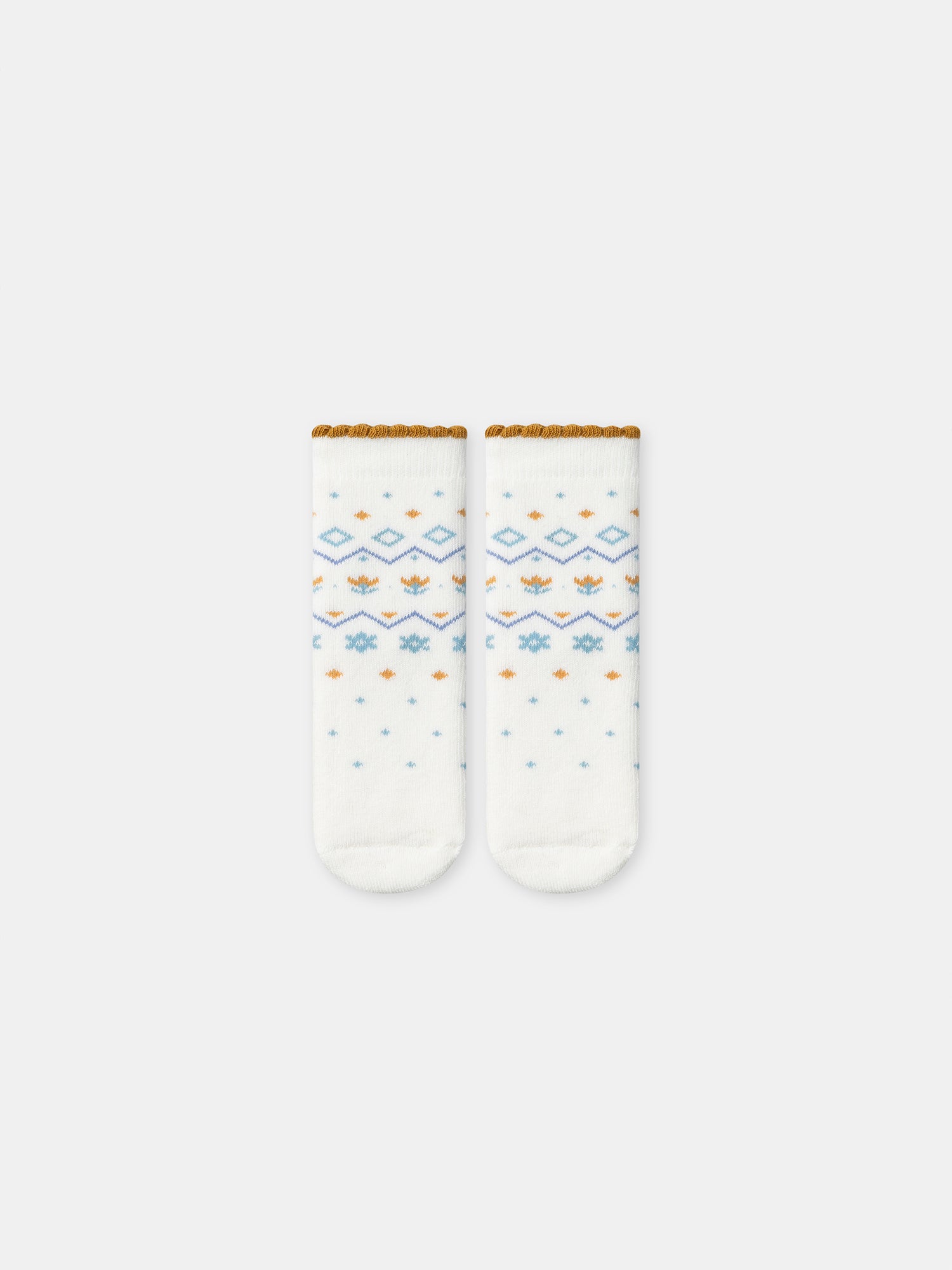 Calcetines blancos con patrones de flores NIÑA BEBÉ