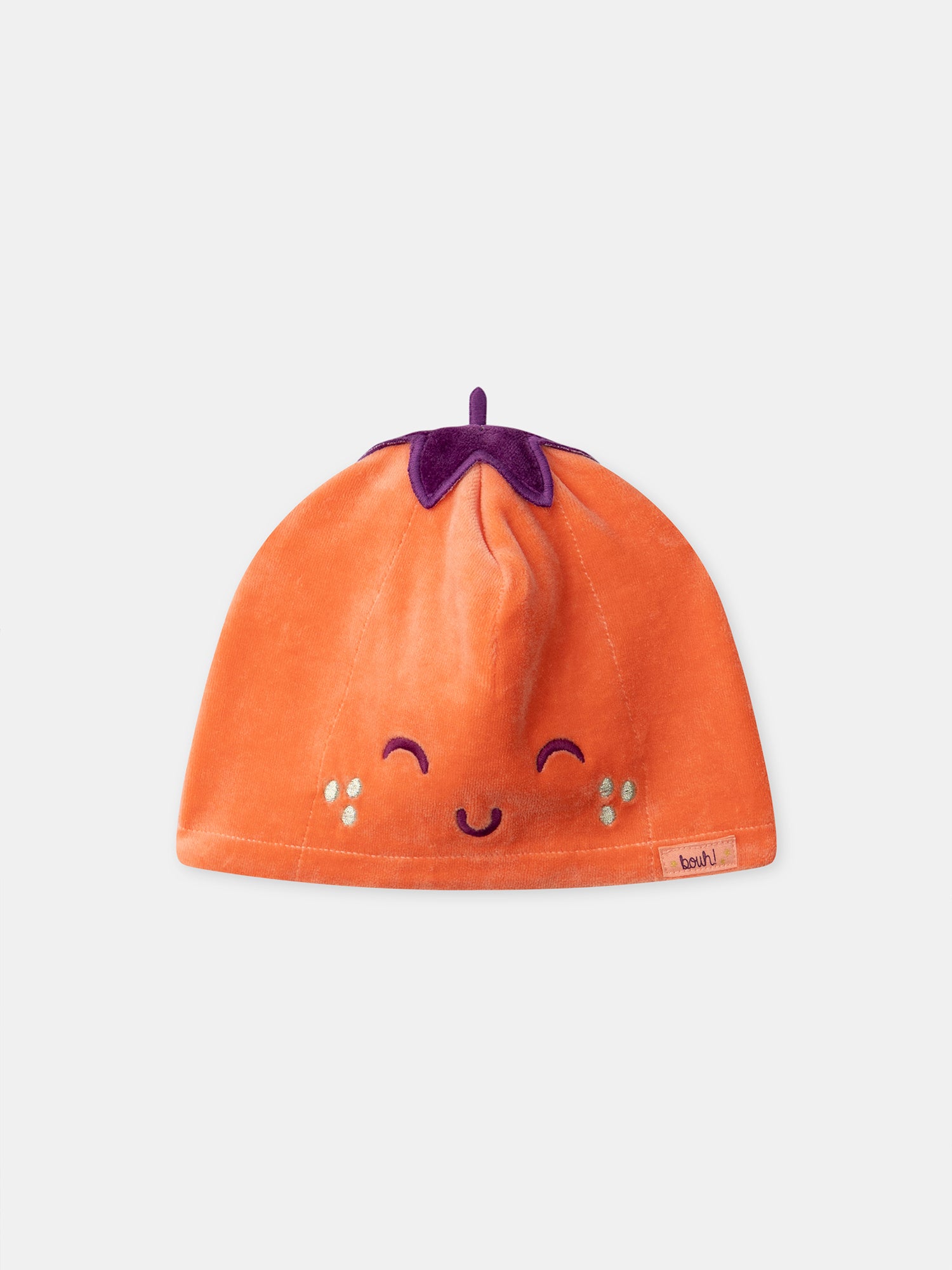 Saco de dormir de terciopelo violeta + Gorro de calabaza Bebé Niña