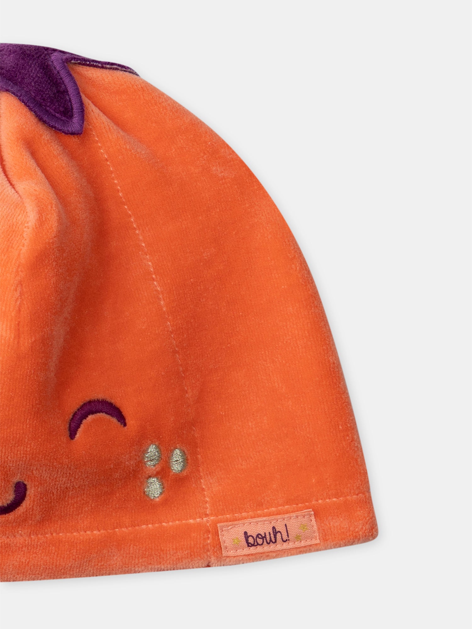Saco de dormir de terciopelo violeta + Gorro de calabaza Bebé Niña