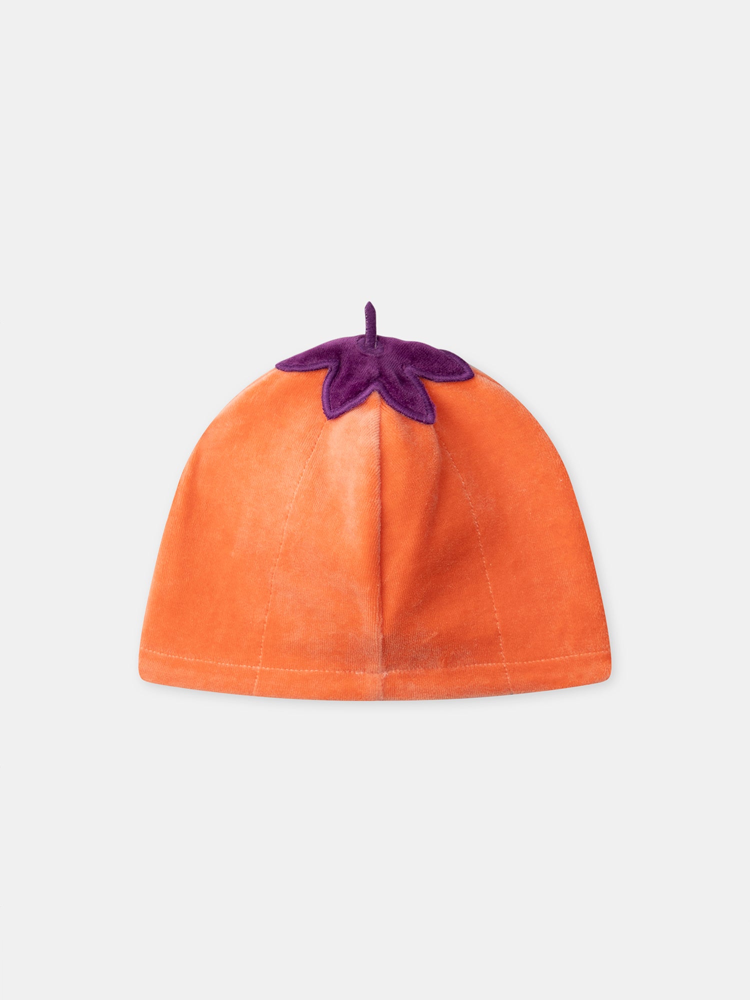 Saco de dormir de terciopelo violeta + Gorro de calabaza Bebé Niña