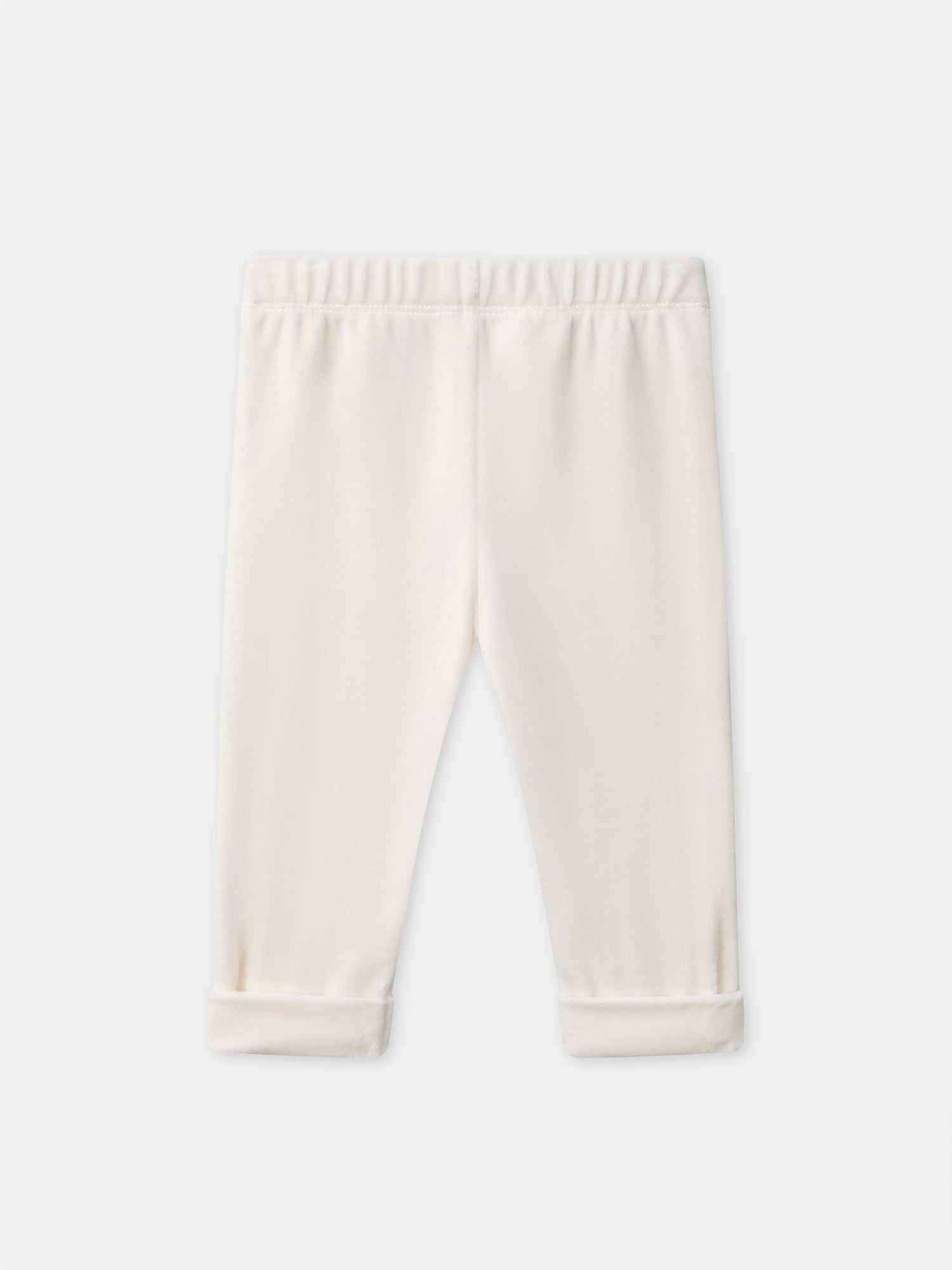 Pijama de rayas color marfil y conejo para bebé niño