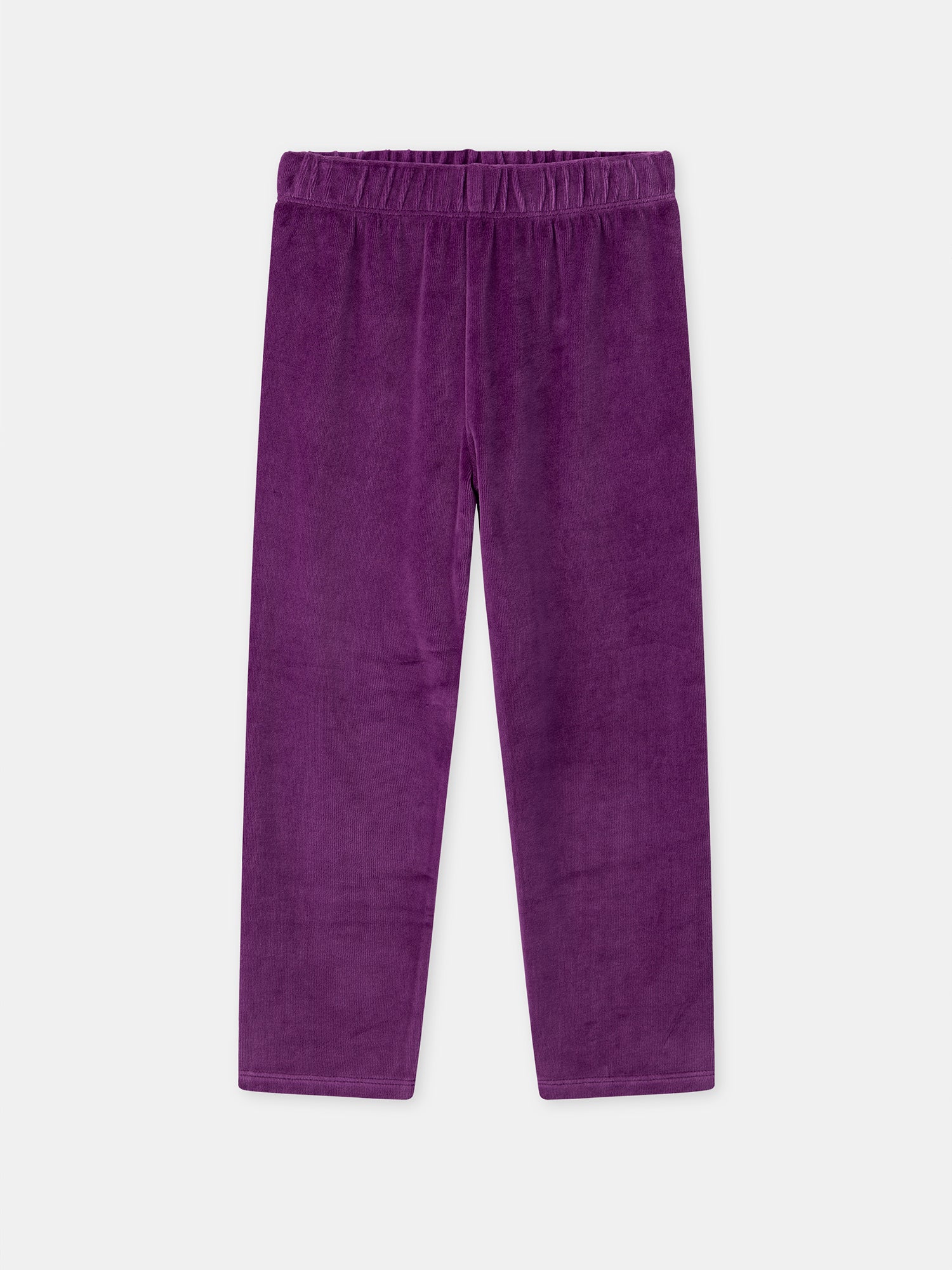 Pijama de terciopelo violeta + Capa para niña