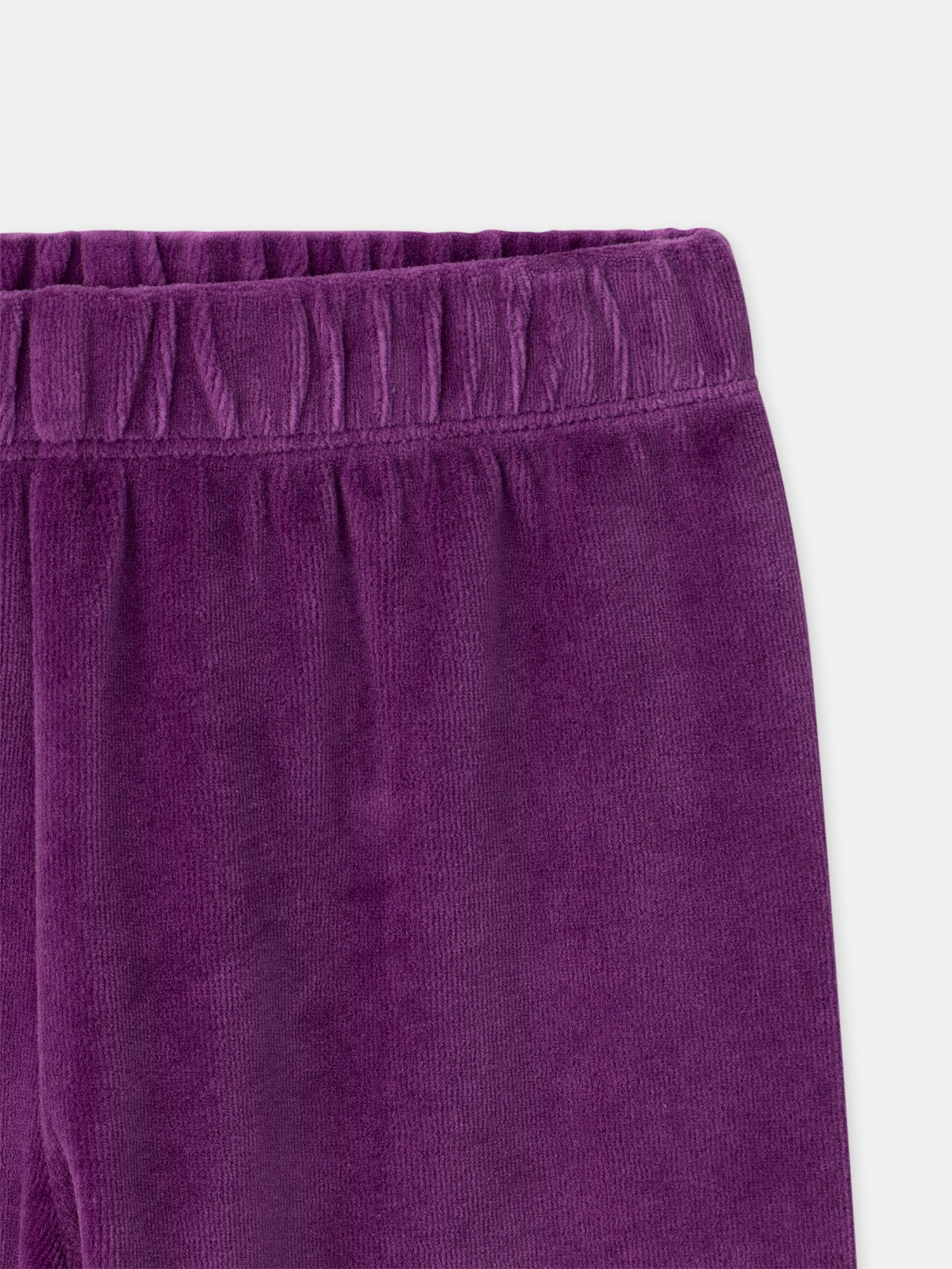 Pijama de terciopelo violeta + Capa para niña