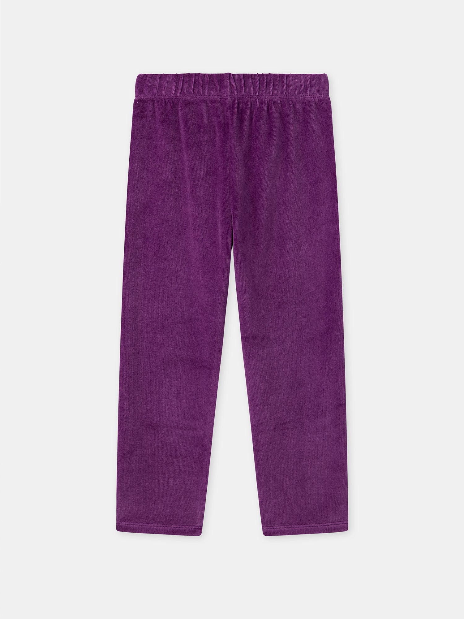 Pijama de terciopelo violeta + Capa para niña