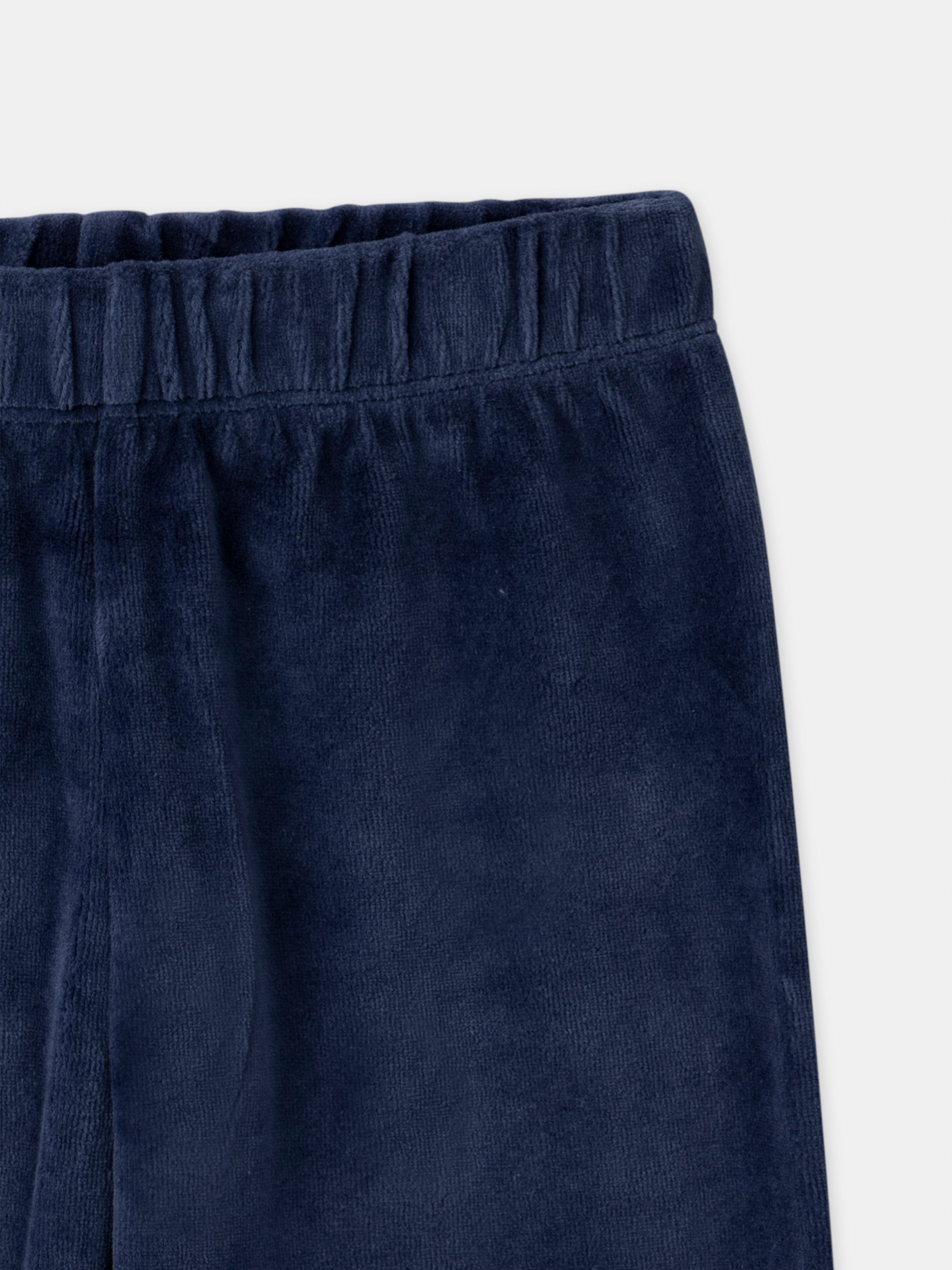 Pijama de terciopelo azul marino + Capa para niño