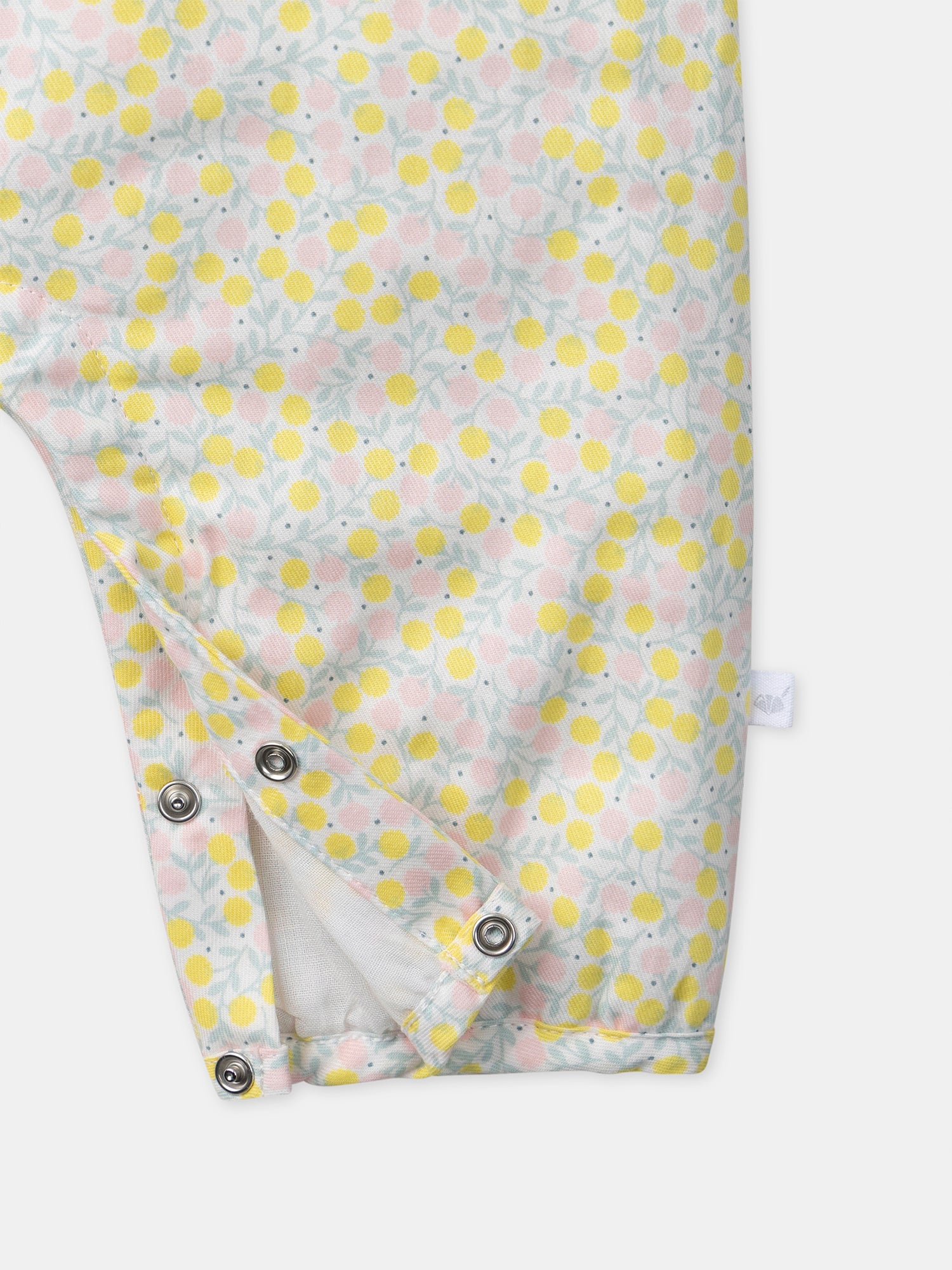 Conjunto floral + body ecru + calcetines con cinta Nacimiento Niña