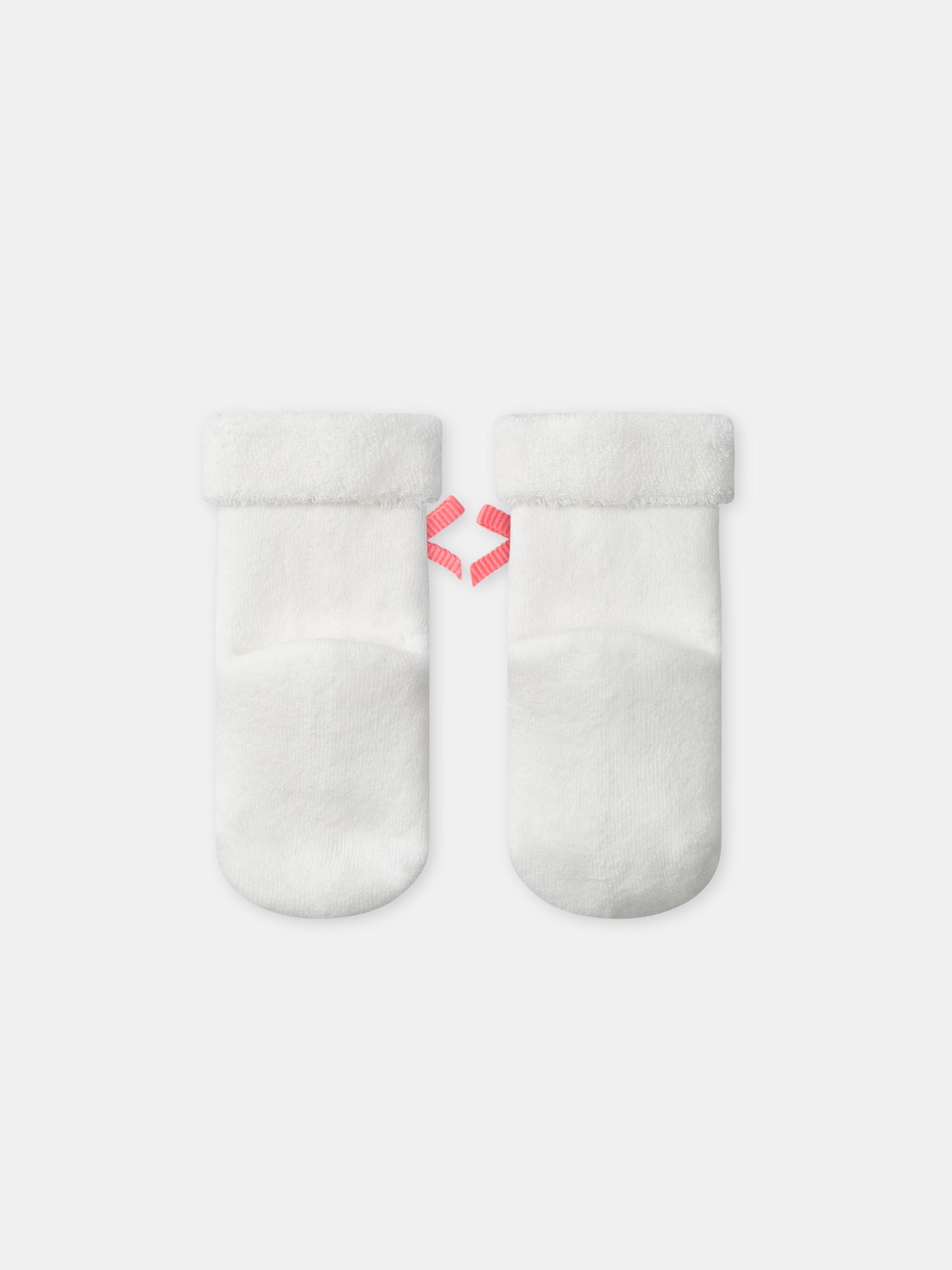 Conjunto floral + body ecru + calcetines con cinta Nacimiento Niña