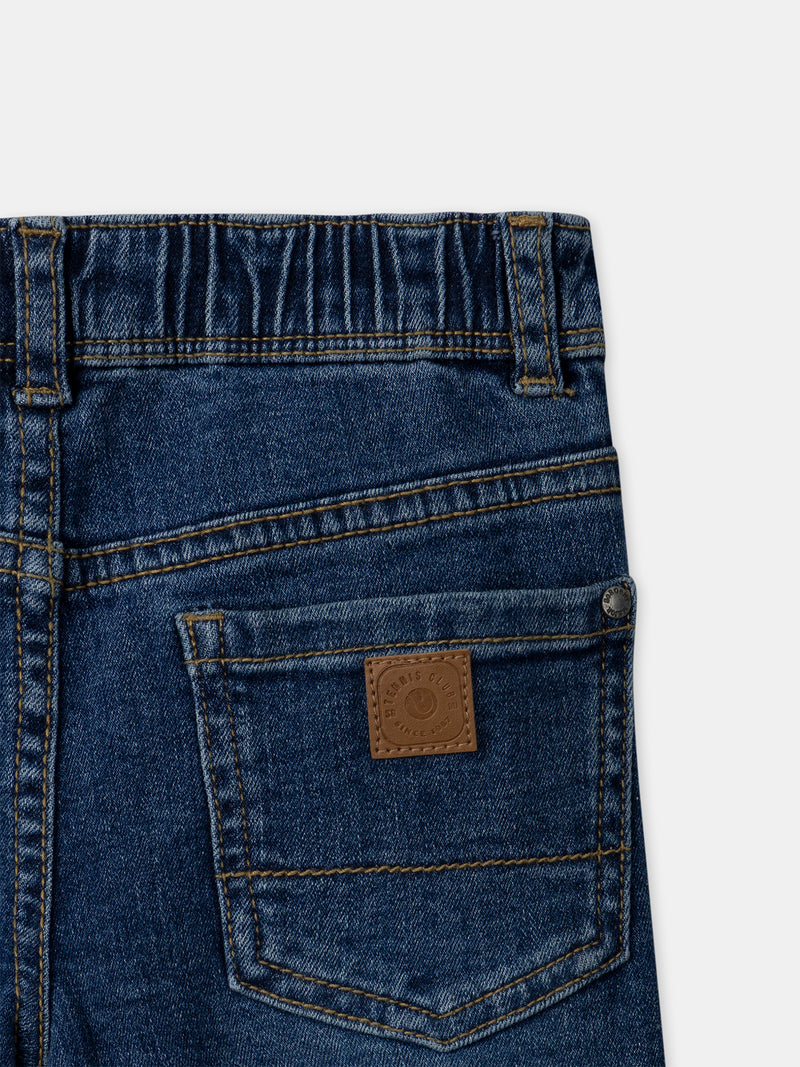 Jeans slim de denim para niños