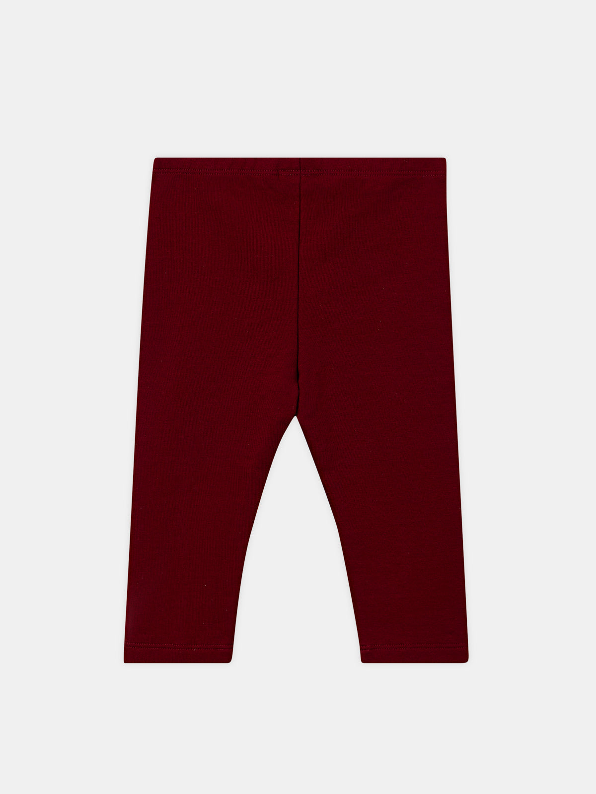Legging bordeaux à taille élastiqué Bébé Fille