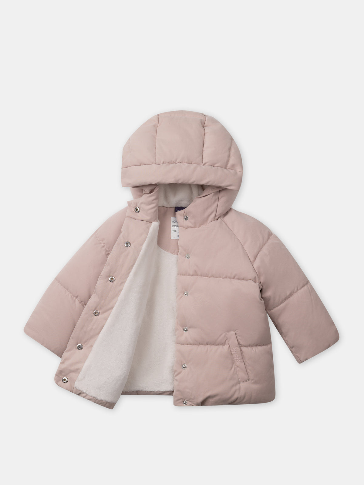 Doudoune matelassée rose Bébé Fille