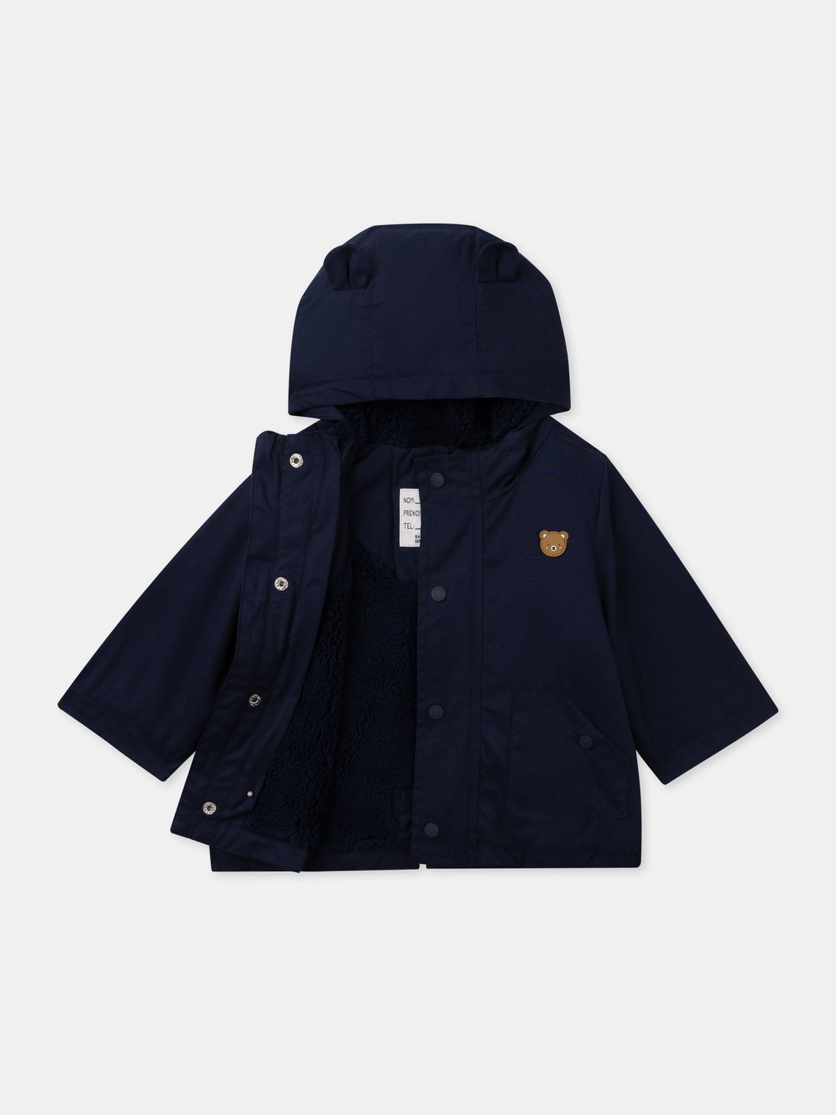 Parka 3 en 1 azul marino Bebé Chico
