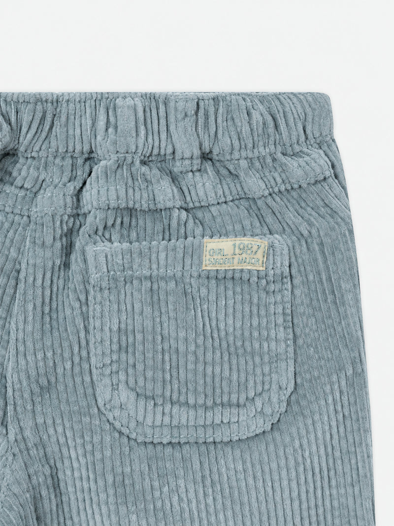 Pantalones de terciopelo verde para chicas