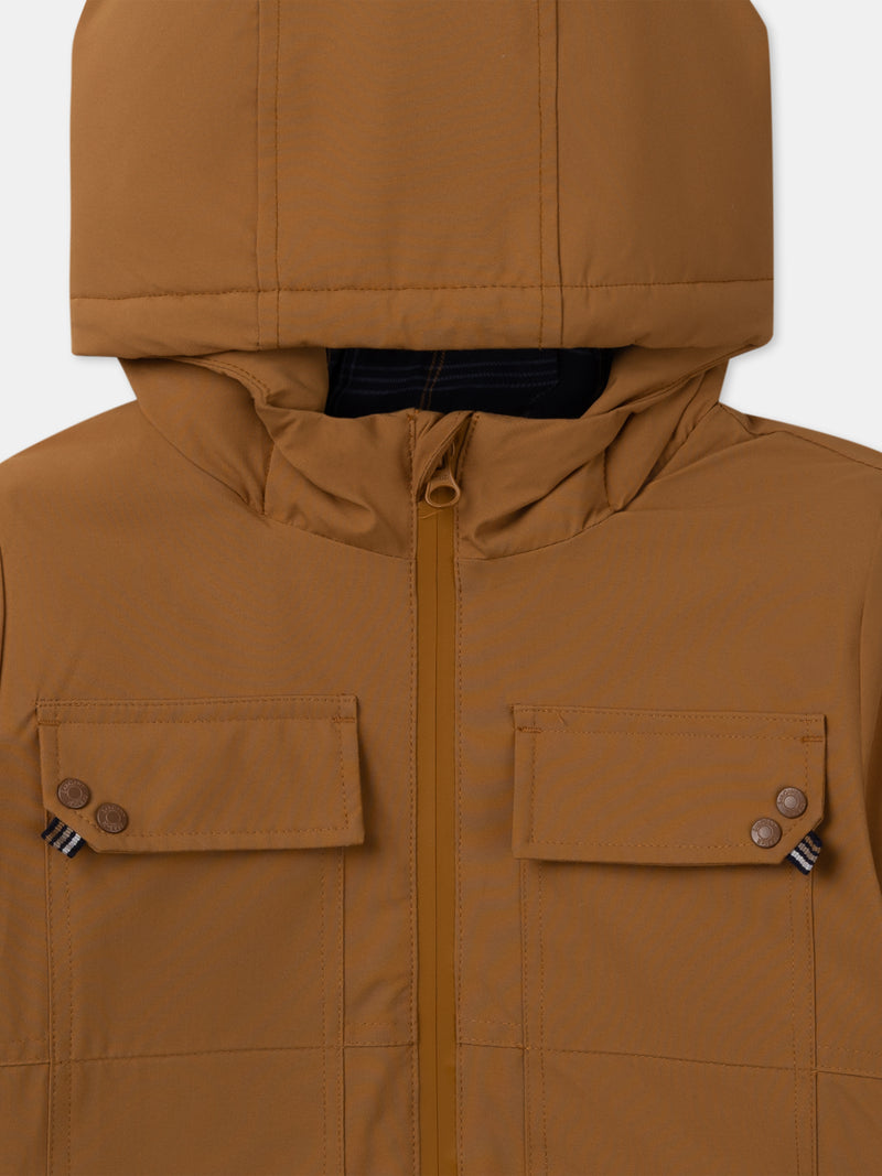Parka 3 en 1 marrón para Chico