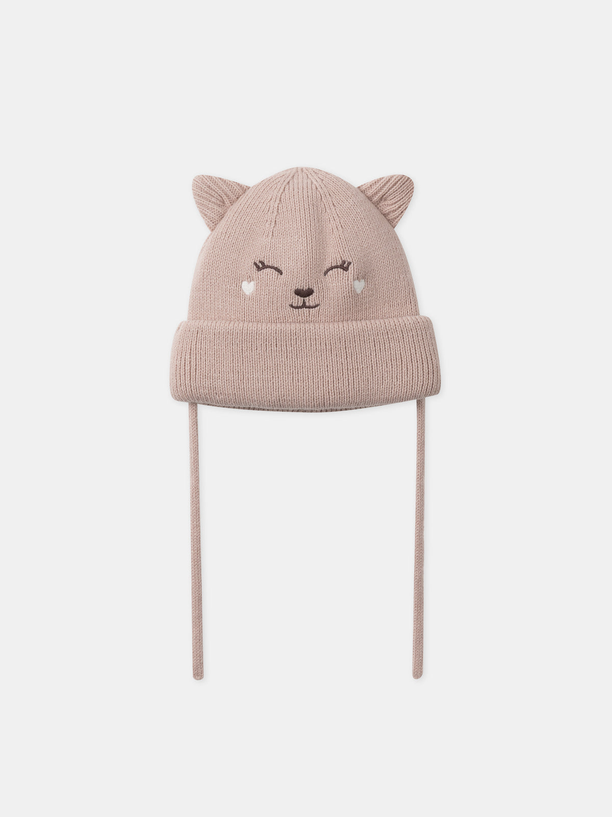 Gorro Rosa Cara de Ciervo Bebé Chica