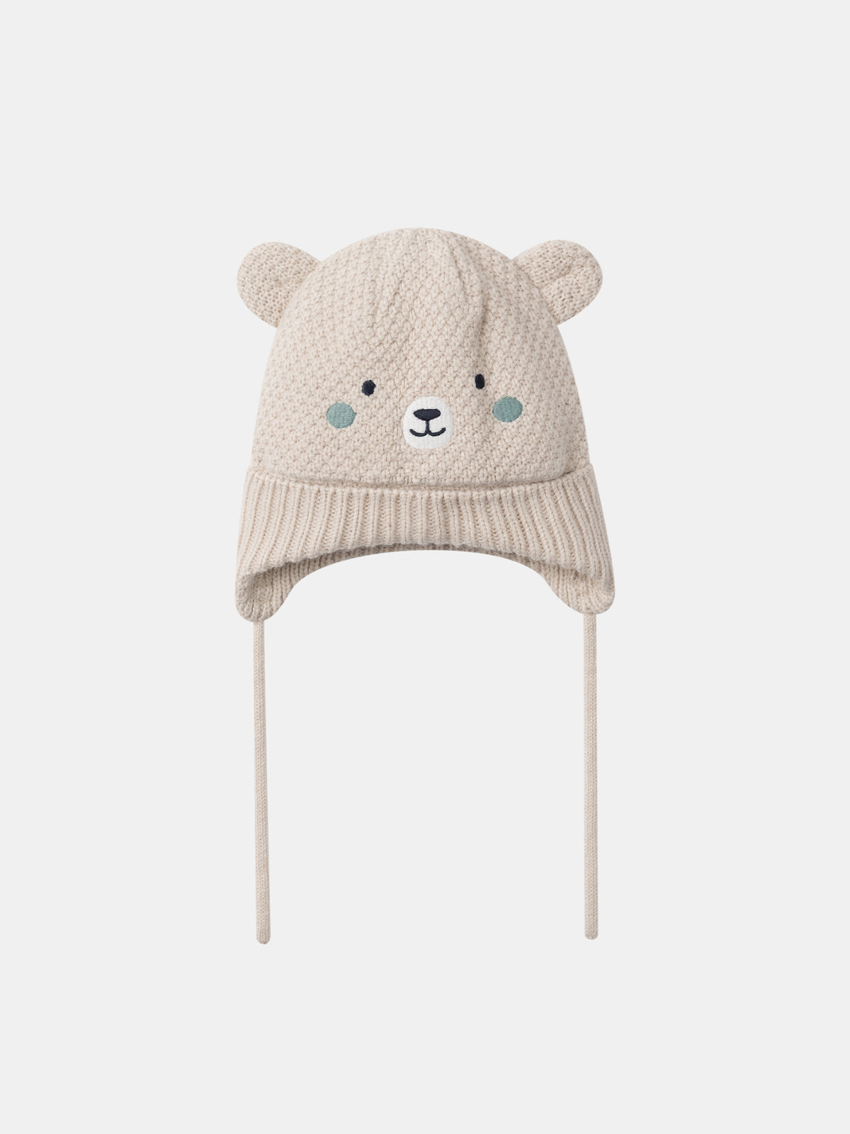 Gorro beis cabeza de oso Bebé Chico