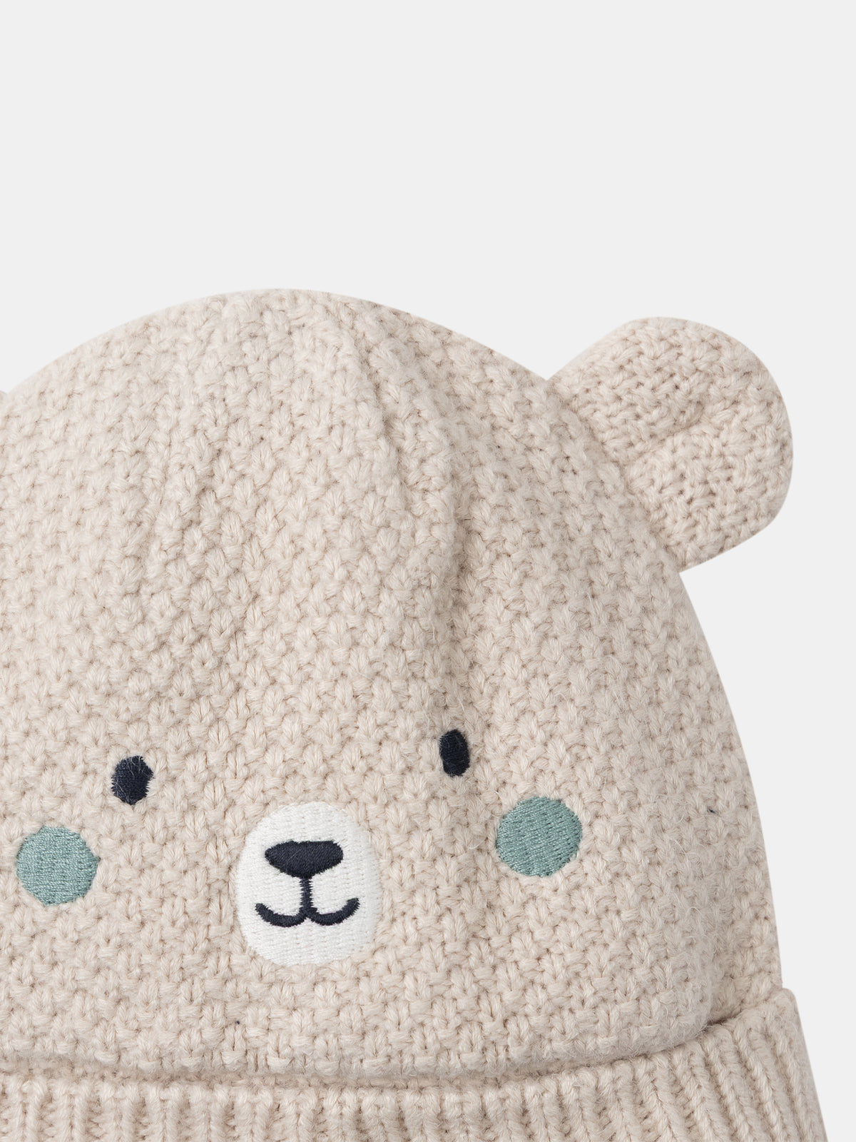 Gorro beis cabeza de oso Bebé Chico
