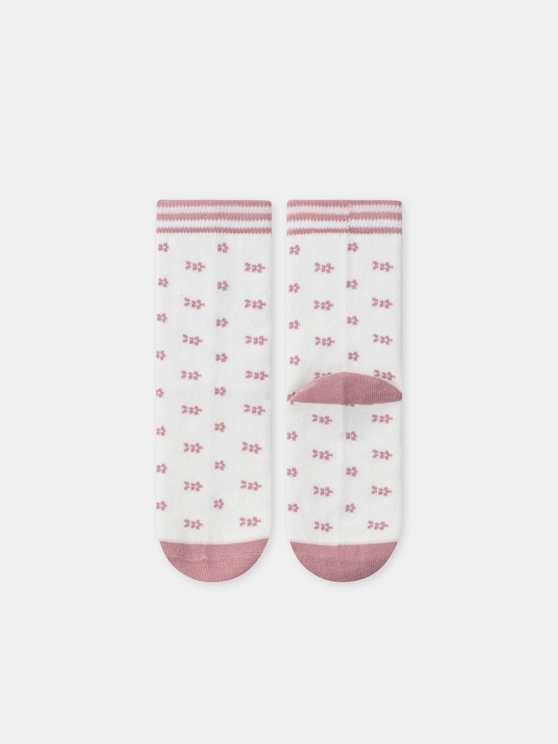 Pack de 5 calcetines rosas pingüinos Chica