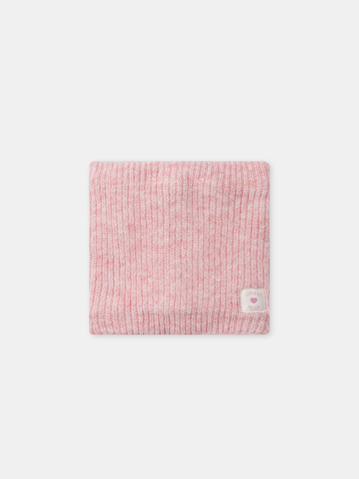 Snood rosa de punto Chica