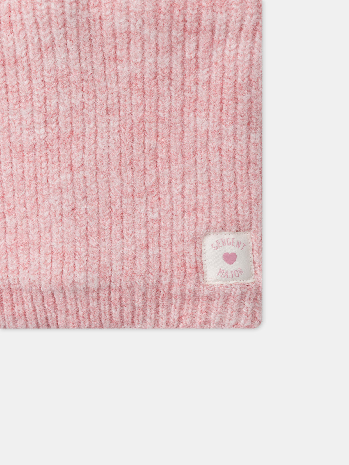 Snood rosa de punto Chica