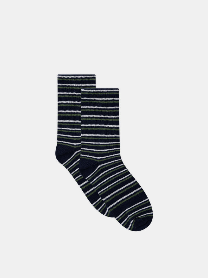 Lot de 5 paires de chaussettes à rayures ou unies Garçon