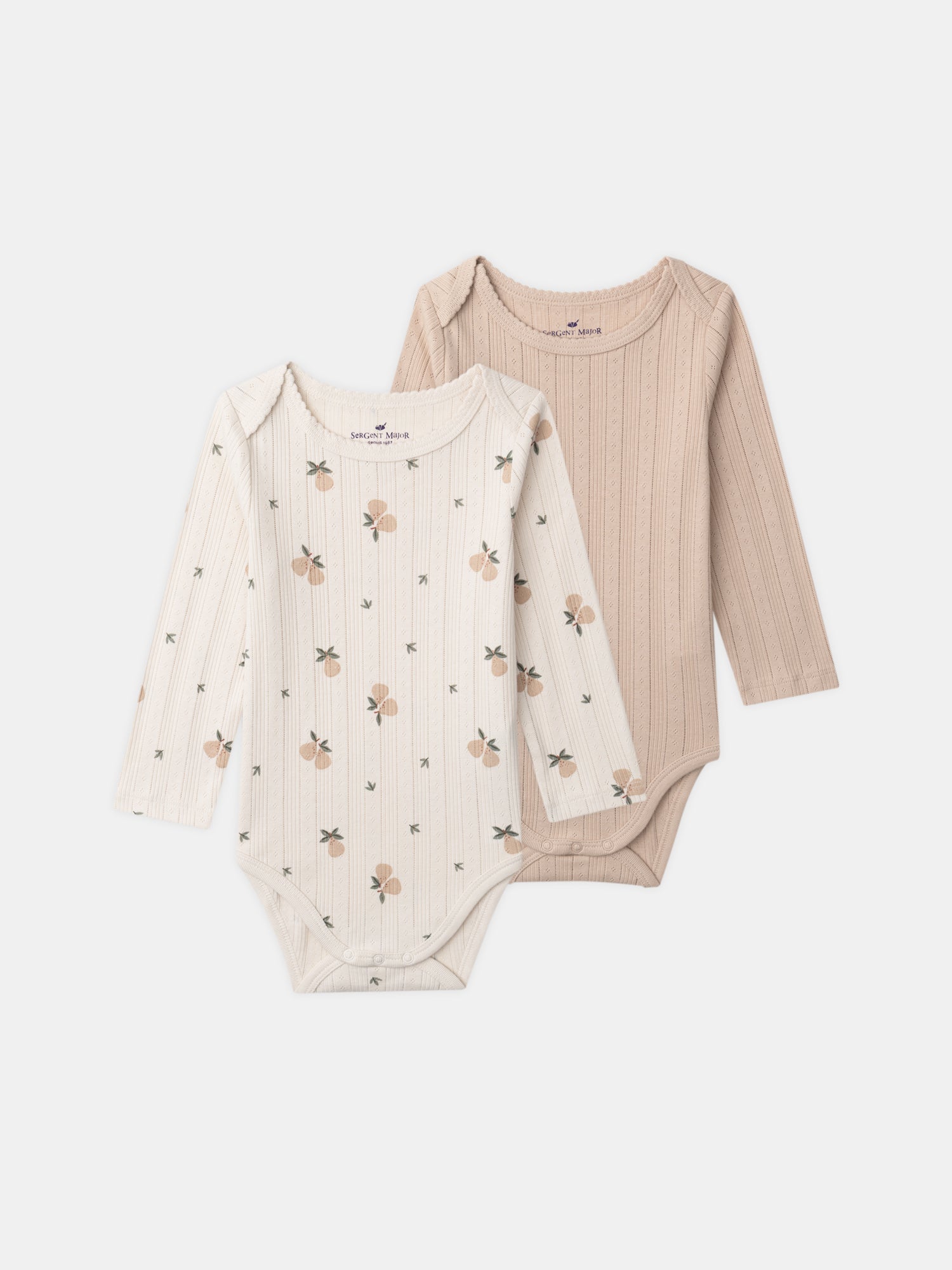 Lot de 2 bodies à manches longues Bébé Fille