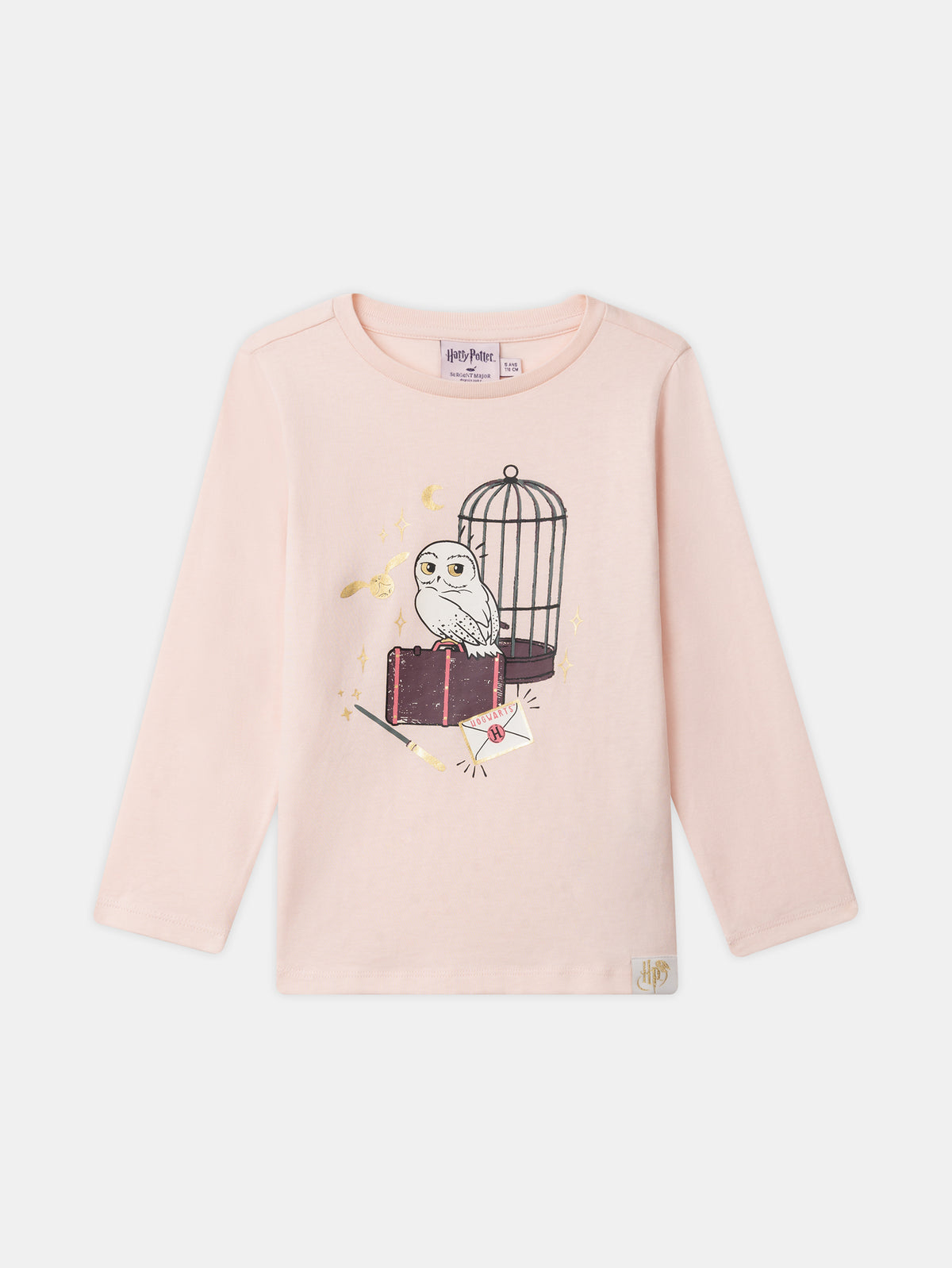 Pijama Harry Potter rosa impreso búho Hedwig Chica