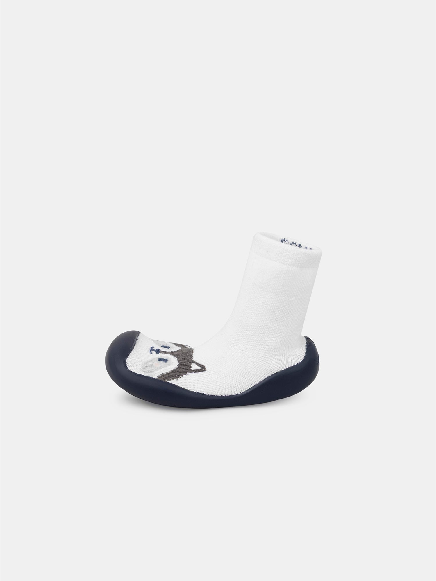 Calcetines blancos con cabeza de mapache Bebé Niño