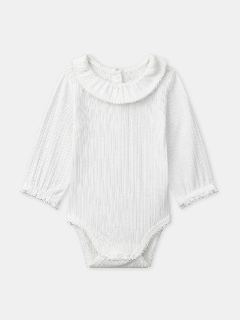 Ensemble combinaison imprimé fleuri + body + bandeau Naissance Fille