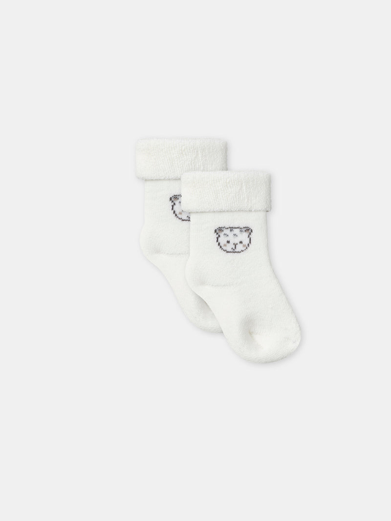 Ensemble brassière imprimé panthère + pantalon + chaussettes Naissance Mixte