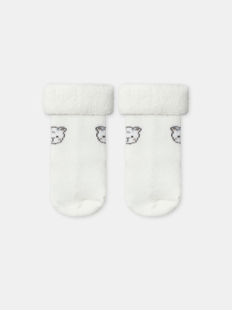 Ensemble brassière imprimé panthère + pantalon + chaussettes Naissance Mixte