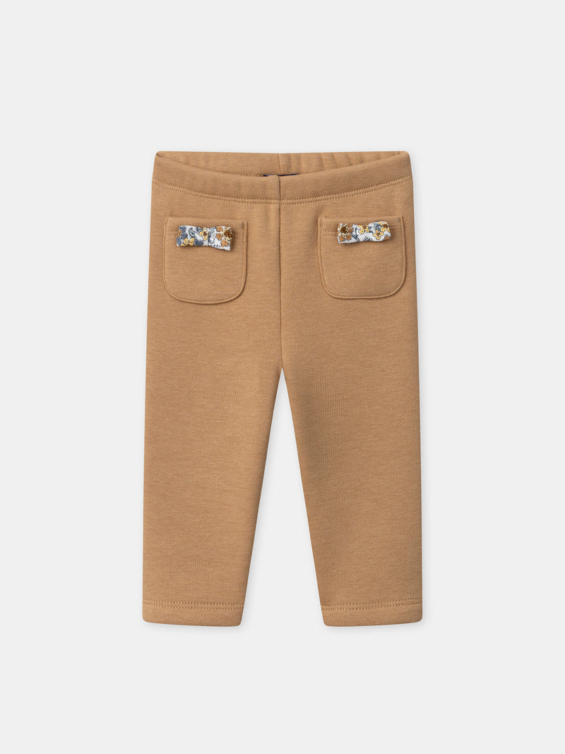 Legging marrón para Bebé Niña