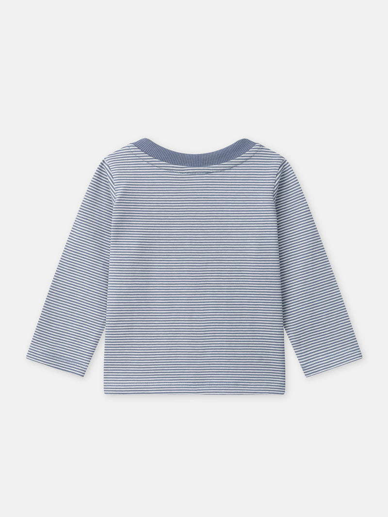 Camiseta de rayas de manga larga para bebé niño