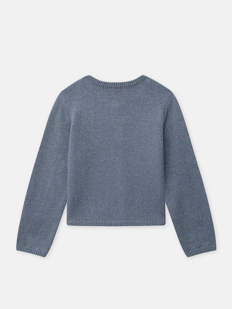 Cardigan Azul Grisáceo para Niñas